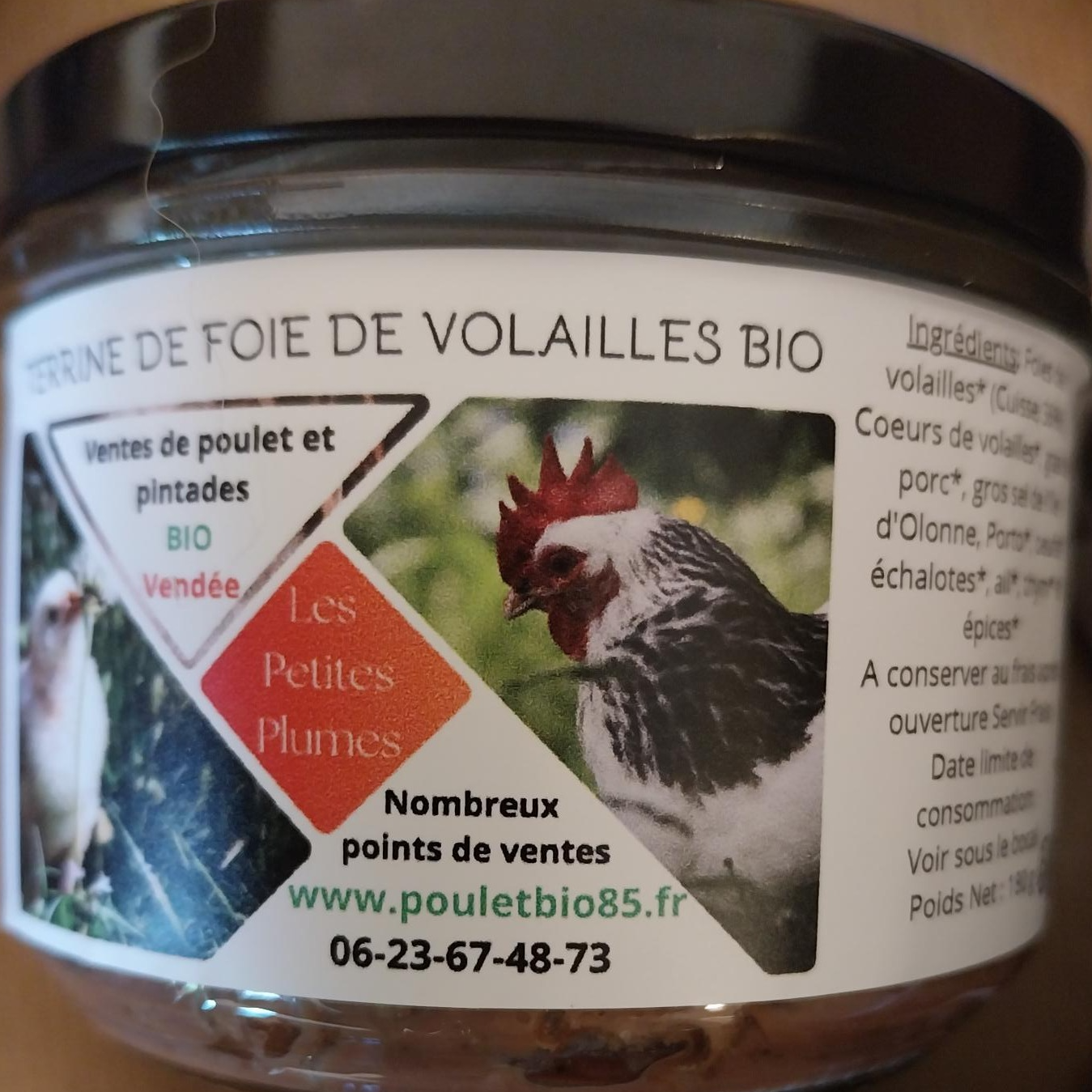 Terrine de foie de volaille - 180g