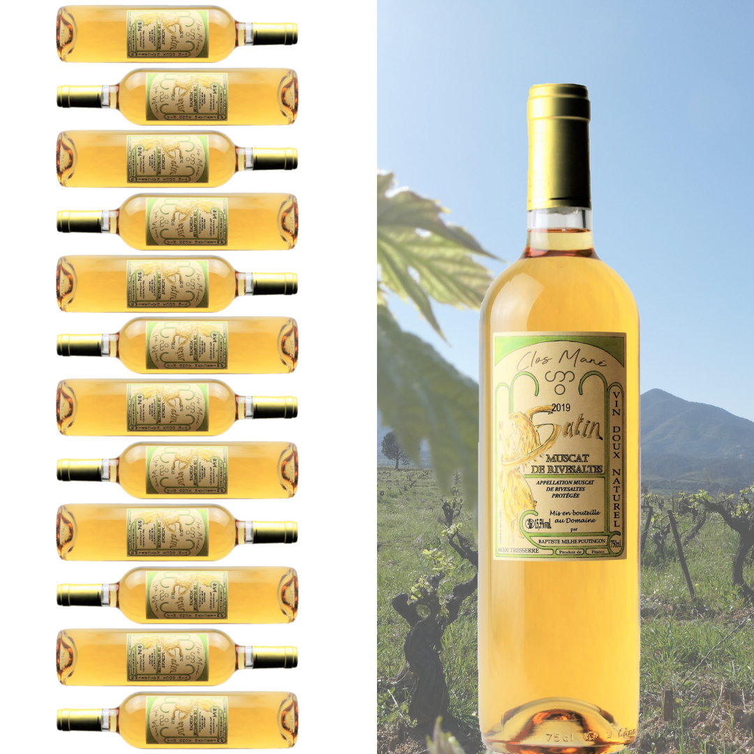 Satin *2019* x12 - Vin doux naturel AOP Muscat de Rivesaltes