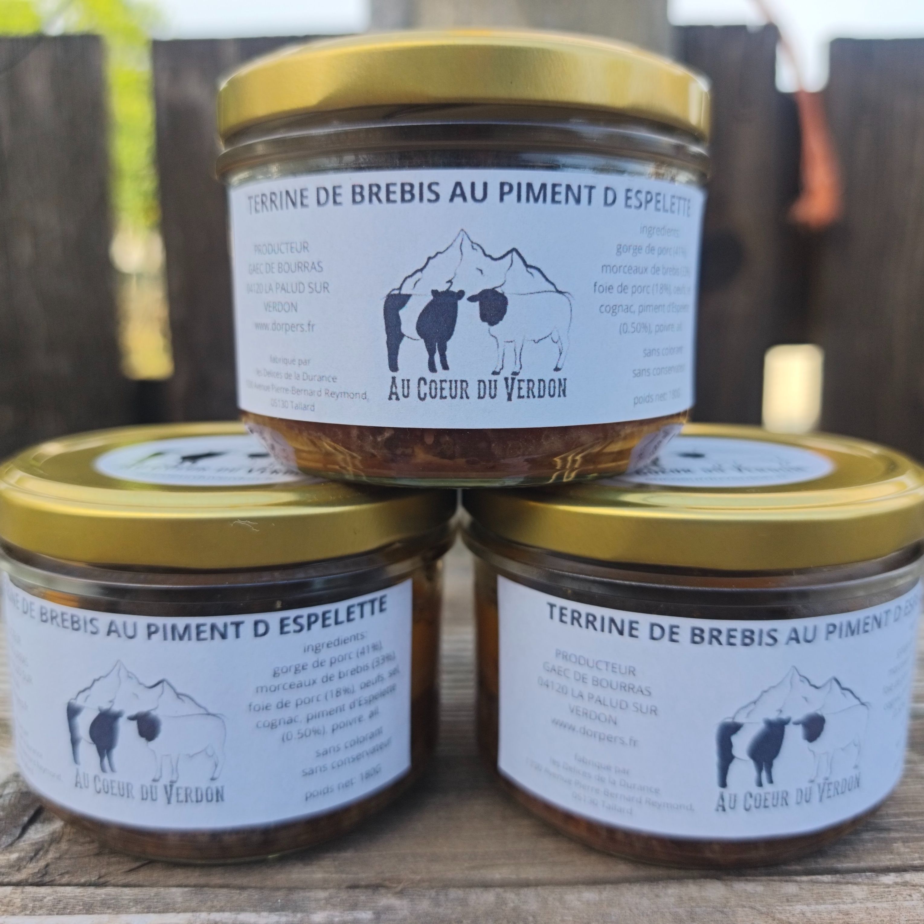 terrine de brebis au piment d' Espelette - 180g