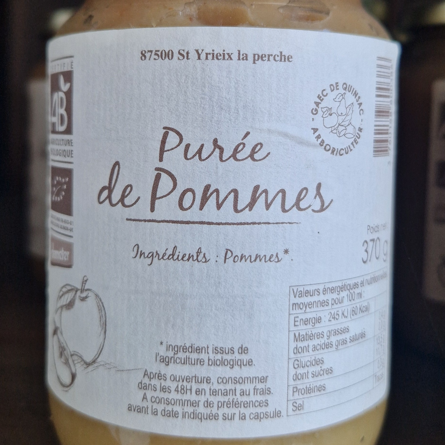 Purée de pomme