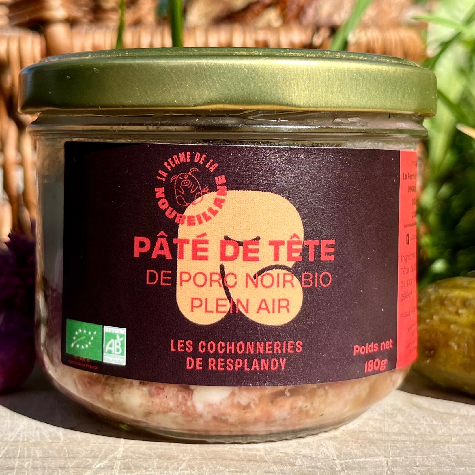 Pâté de Tête de Porc Noir BIO - 180g