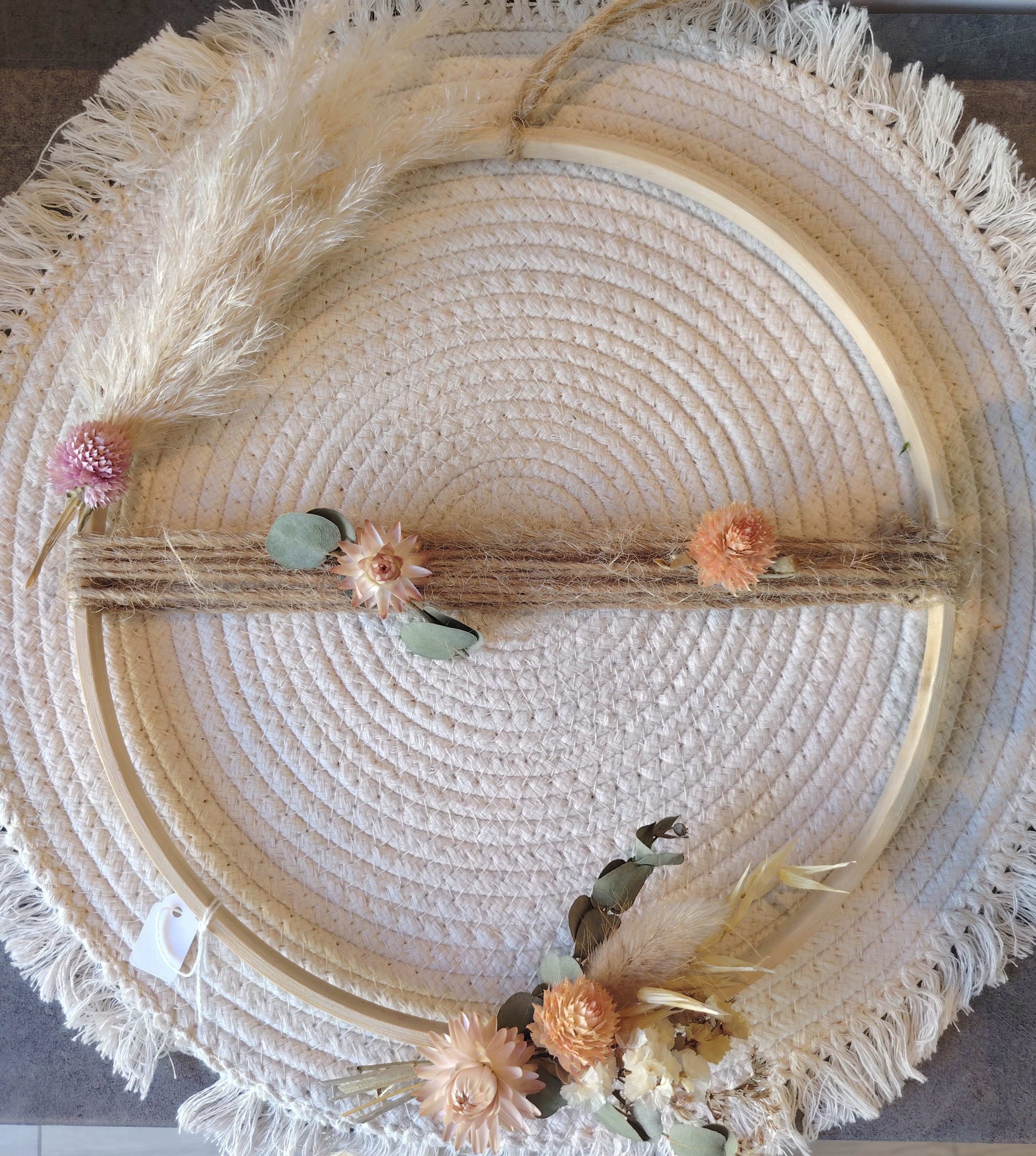 Couronne fleurie 25 cm