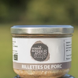 Rillettes de porc bio 190gr