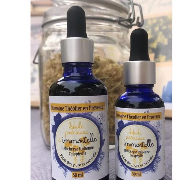 Huile précieuse d'Hélichryse Italienne et HV de Calophylle