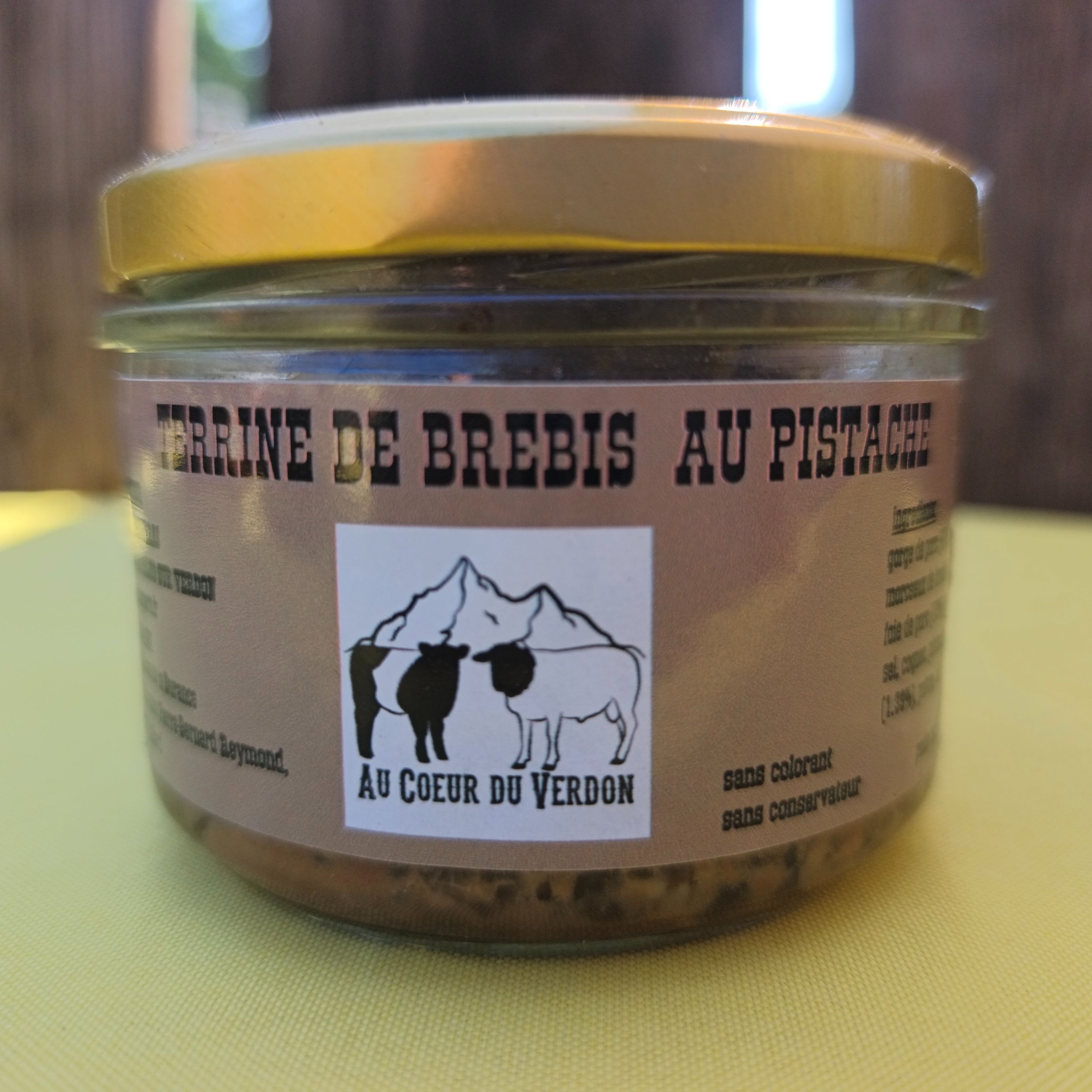 terrine de brebis à la pistache - 90g