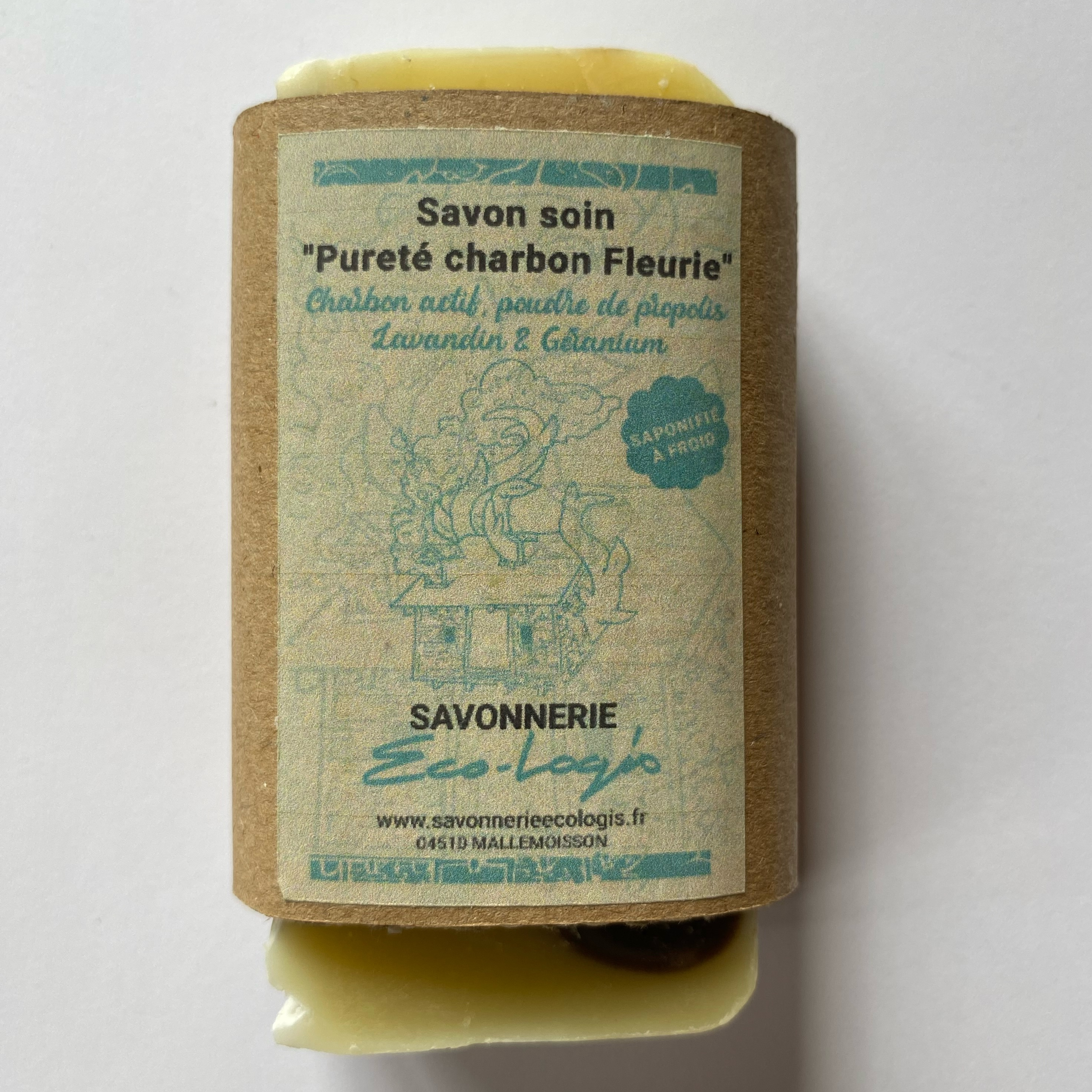 Savon Pureté Charbon Fleuri - 100g