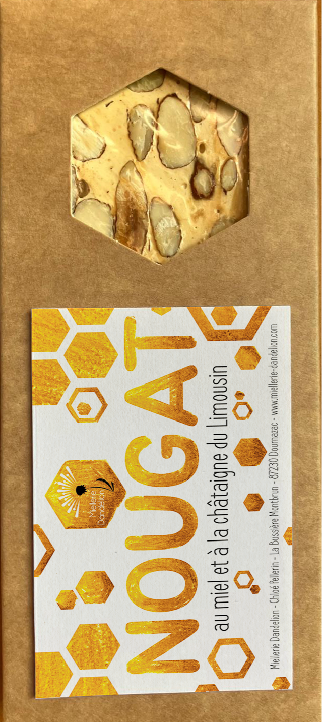 Nougat au miel et à la châtaigne - 80g