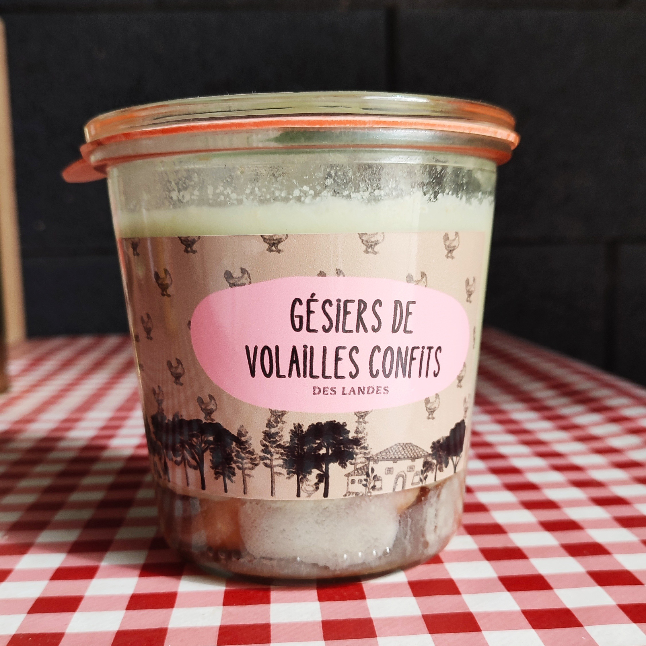 Gésiers de volaille confits - 450g