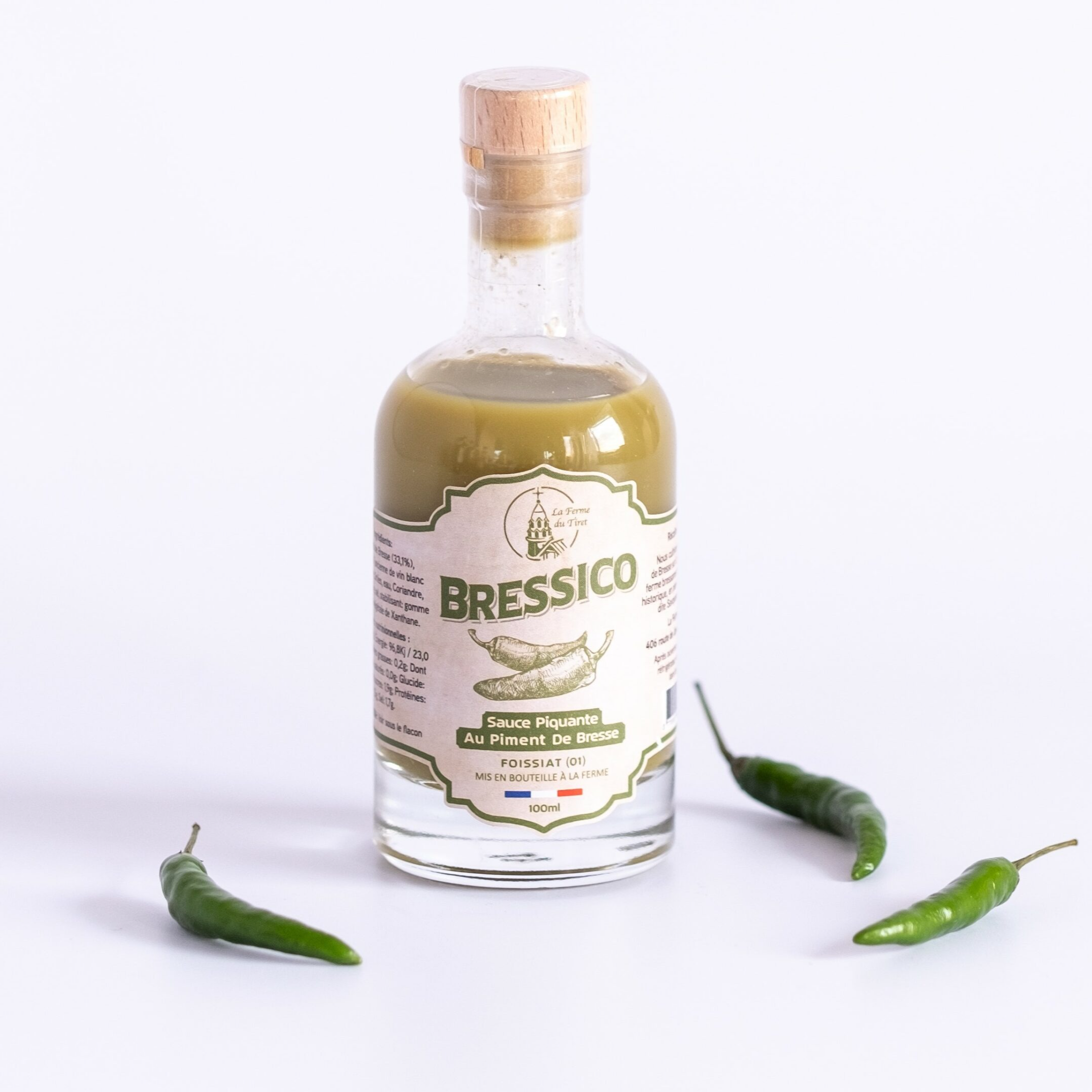 Bressico vert - sauce piquante forte - 100ml