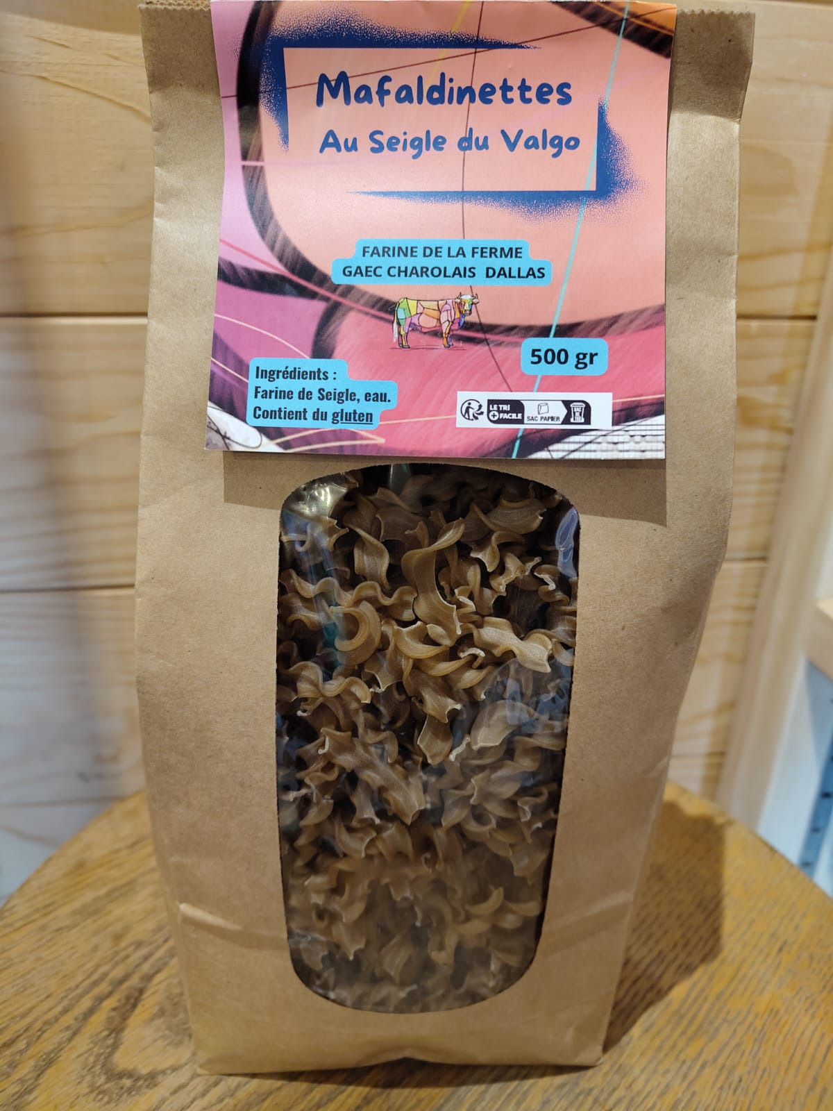 Mafaldinettes - Pâtes au seigle 500g