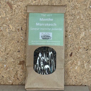 Thé Vert Menthe Marrakech - saveur menthe poivrée - 50g