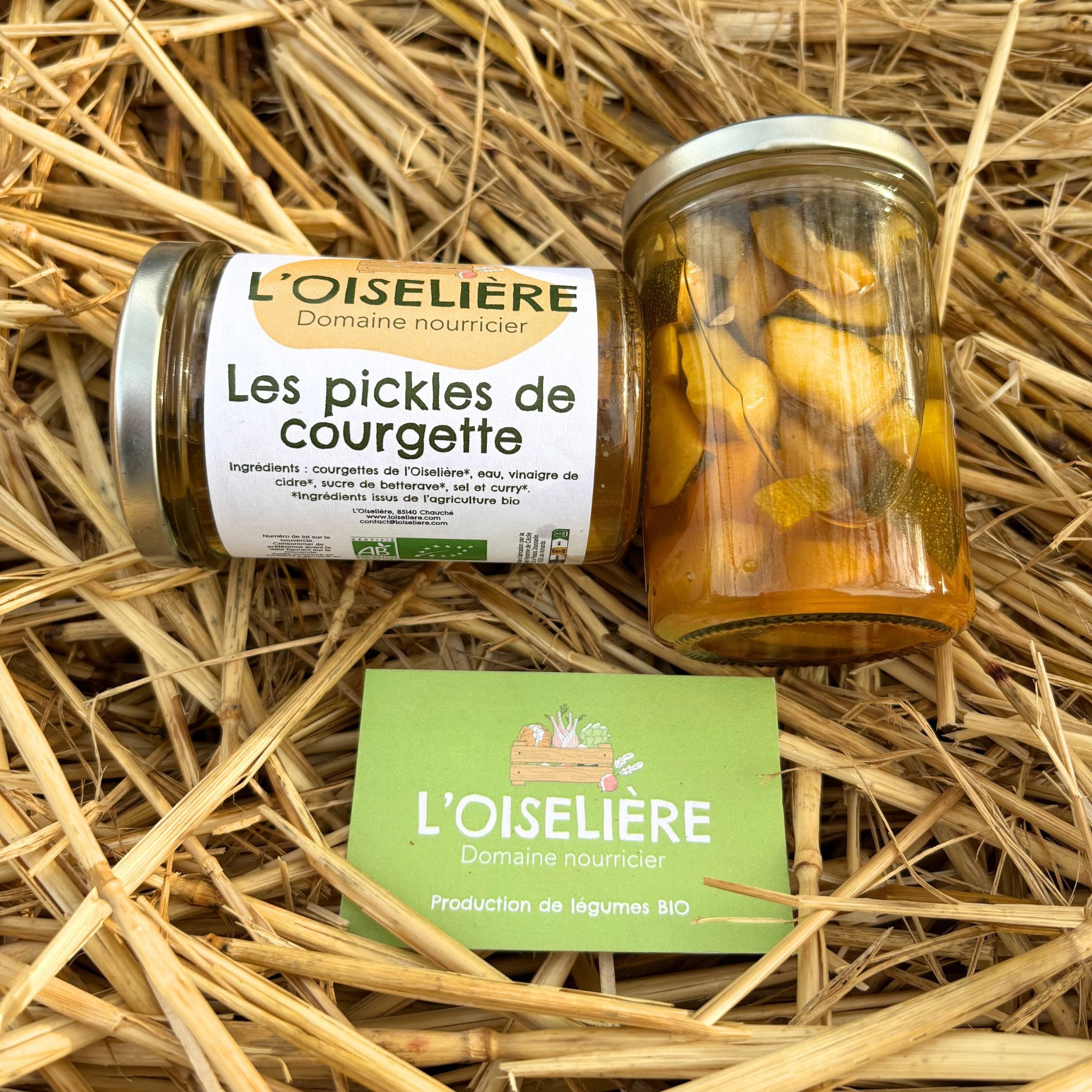Pickles de courgette de l'Oiselière - 220g