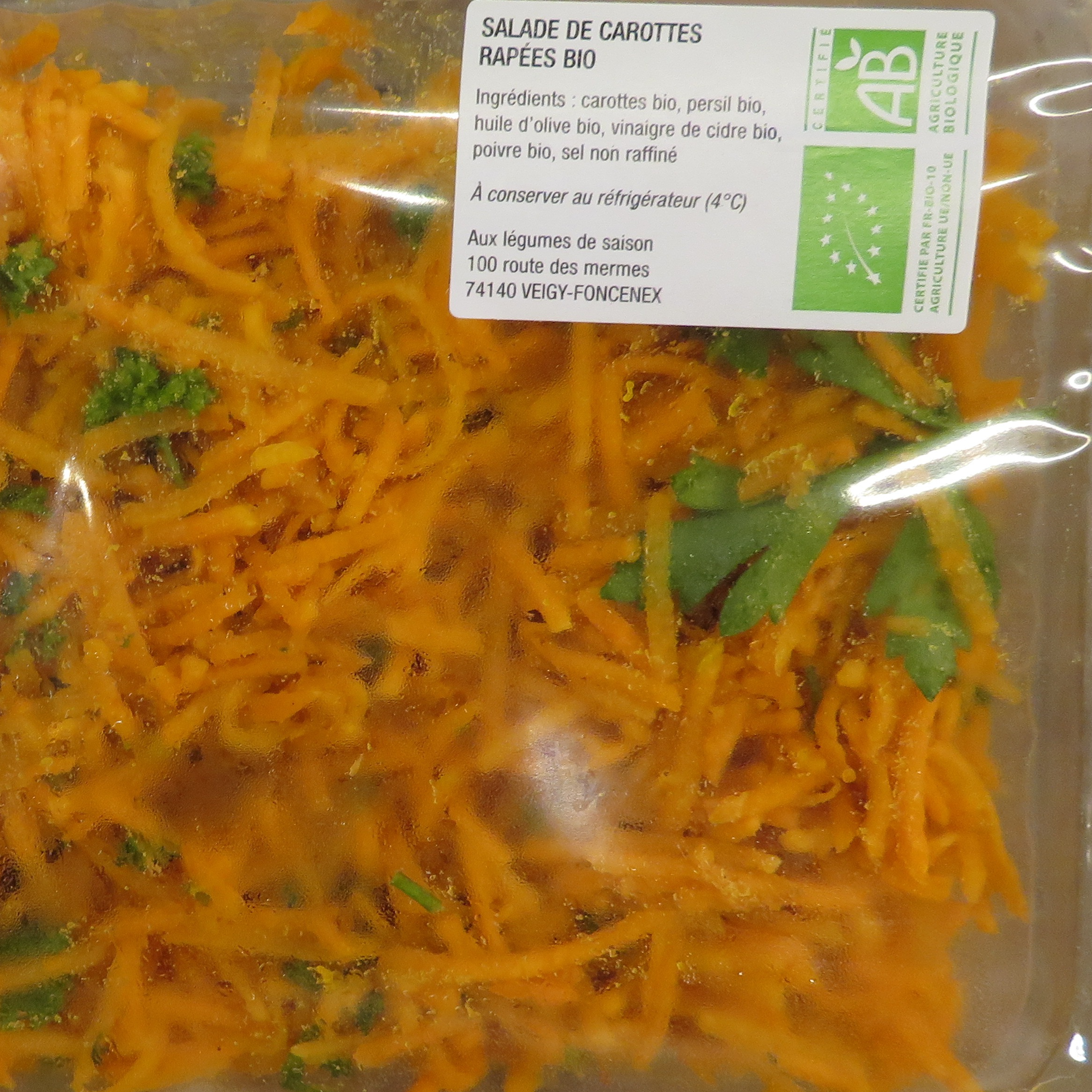 Salade de carottes Bio