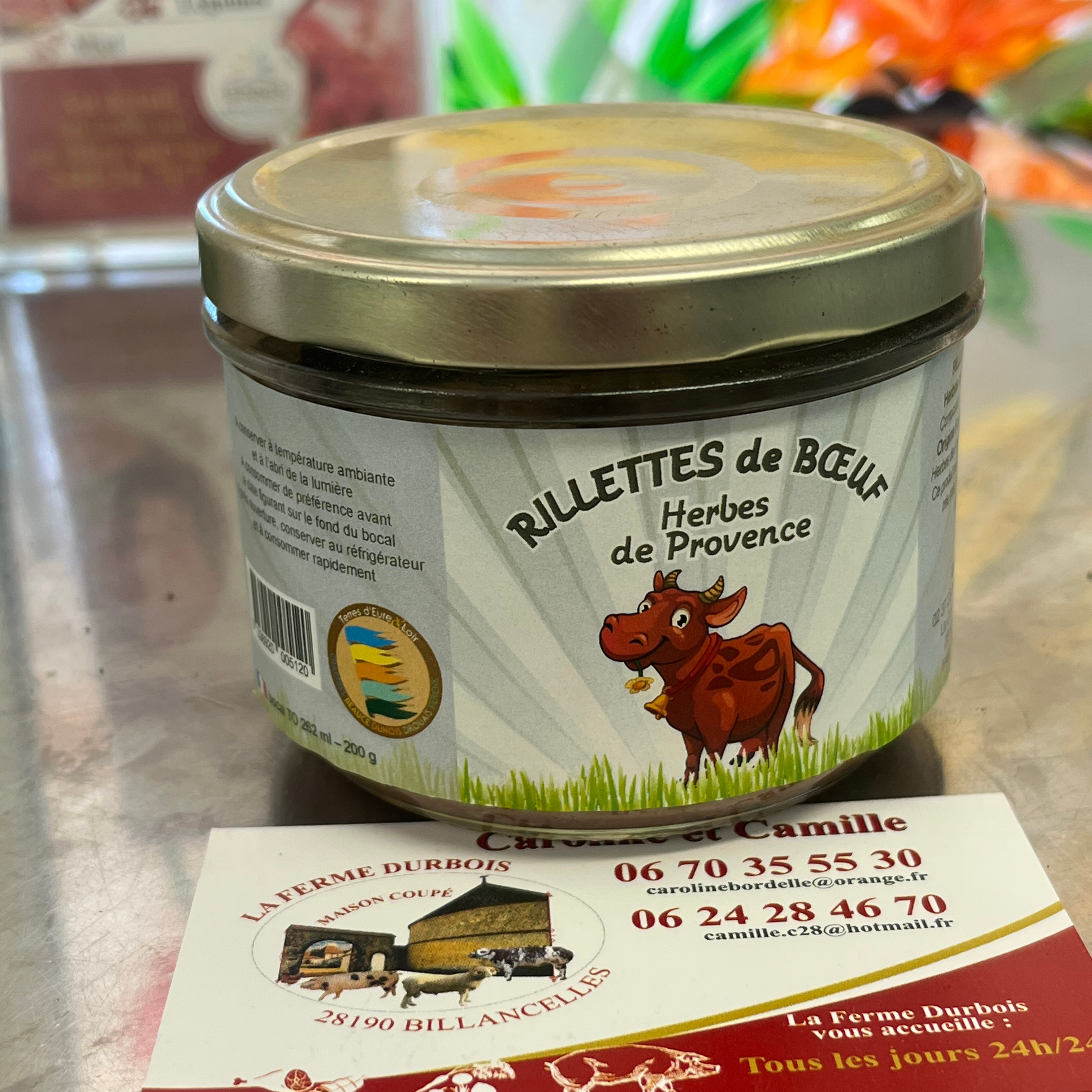 Rillettes de boeuf Herbes de Provence - 180g