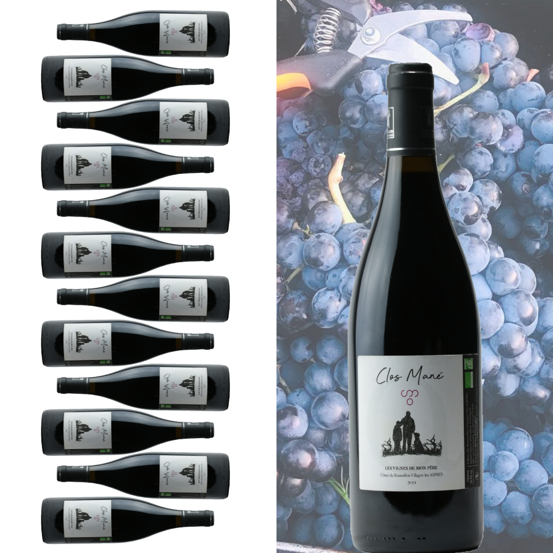 Les vignes de mon père *2019* x 12 - Vin Bio AOP Côtes du Rouss.
