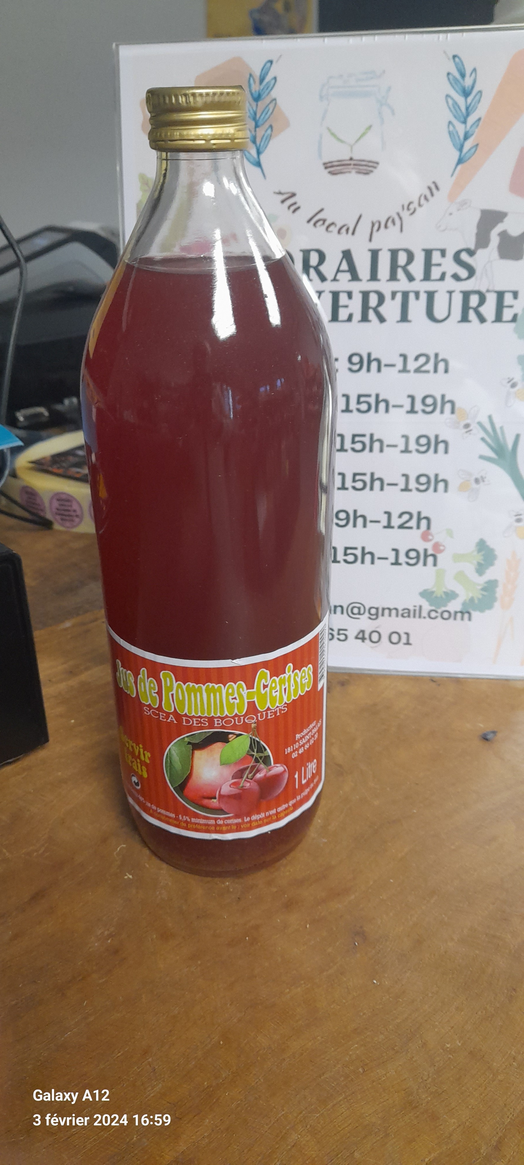 Jus Pommes Cerises 1L