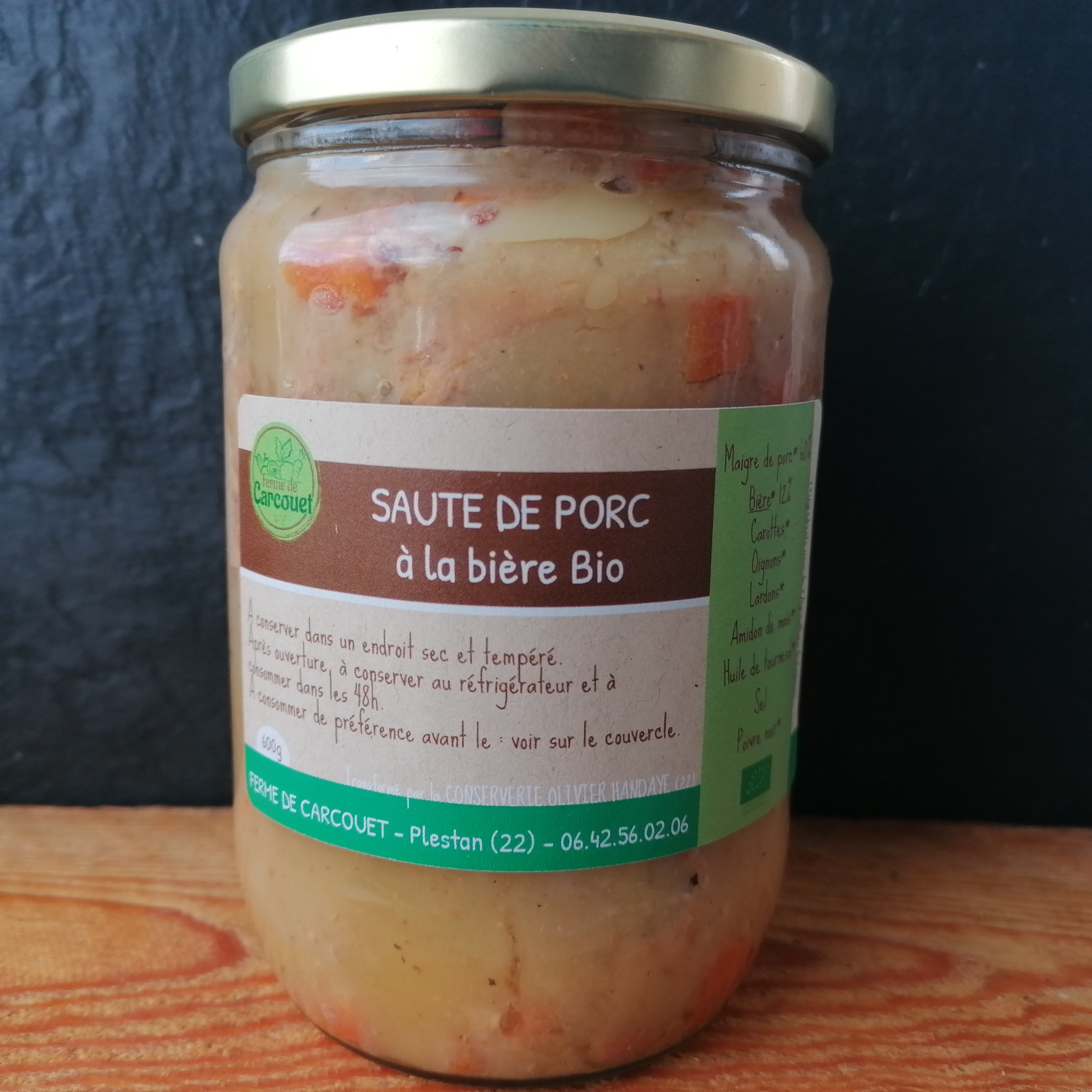 Sauté de porc au Cidre - 600g