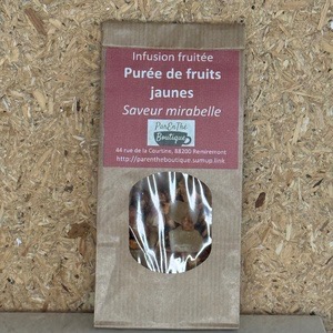 Infusion Fruitée Purée de fruits jaunes - saveur mirabelle - 50g