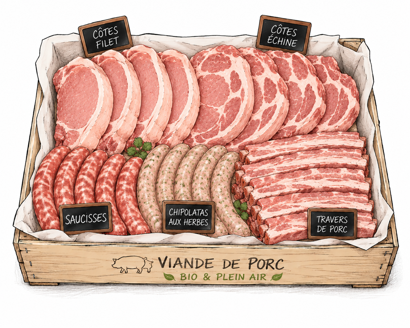 Caissette "Barbecue" - 5kg