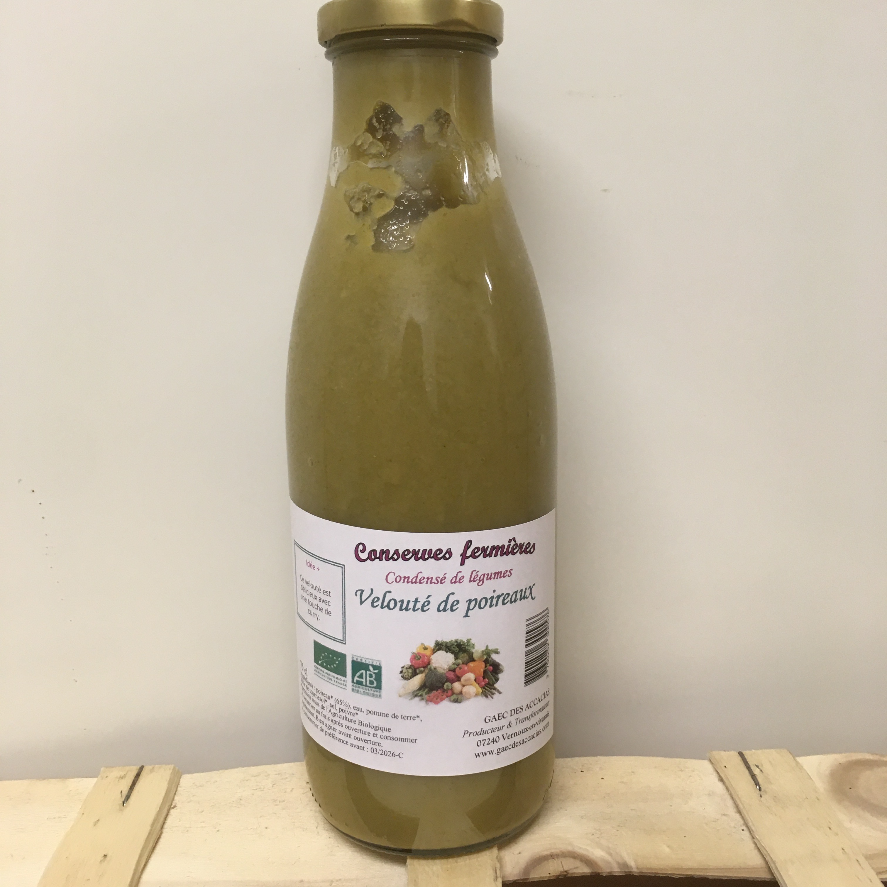 Velouté de poireaux - 750ml