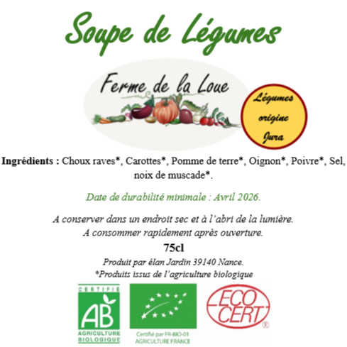 Soupe de légumes - 75cl
