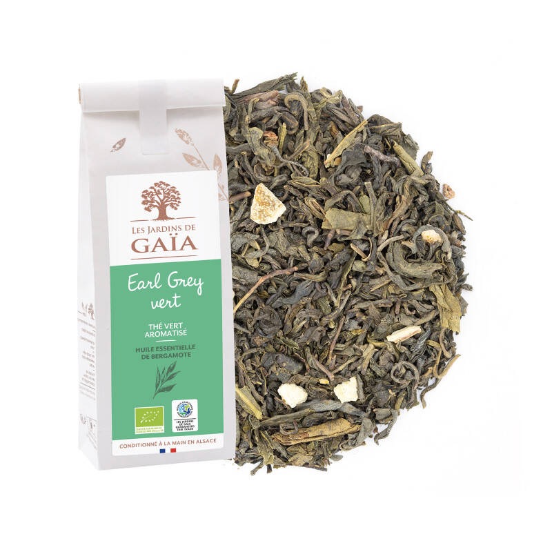 Thé vert aromatisé / Earl grey - 100g