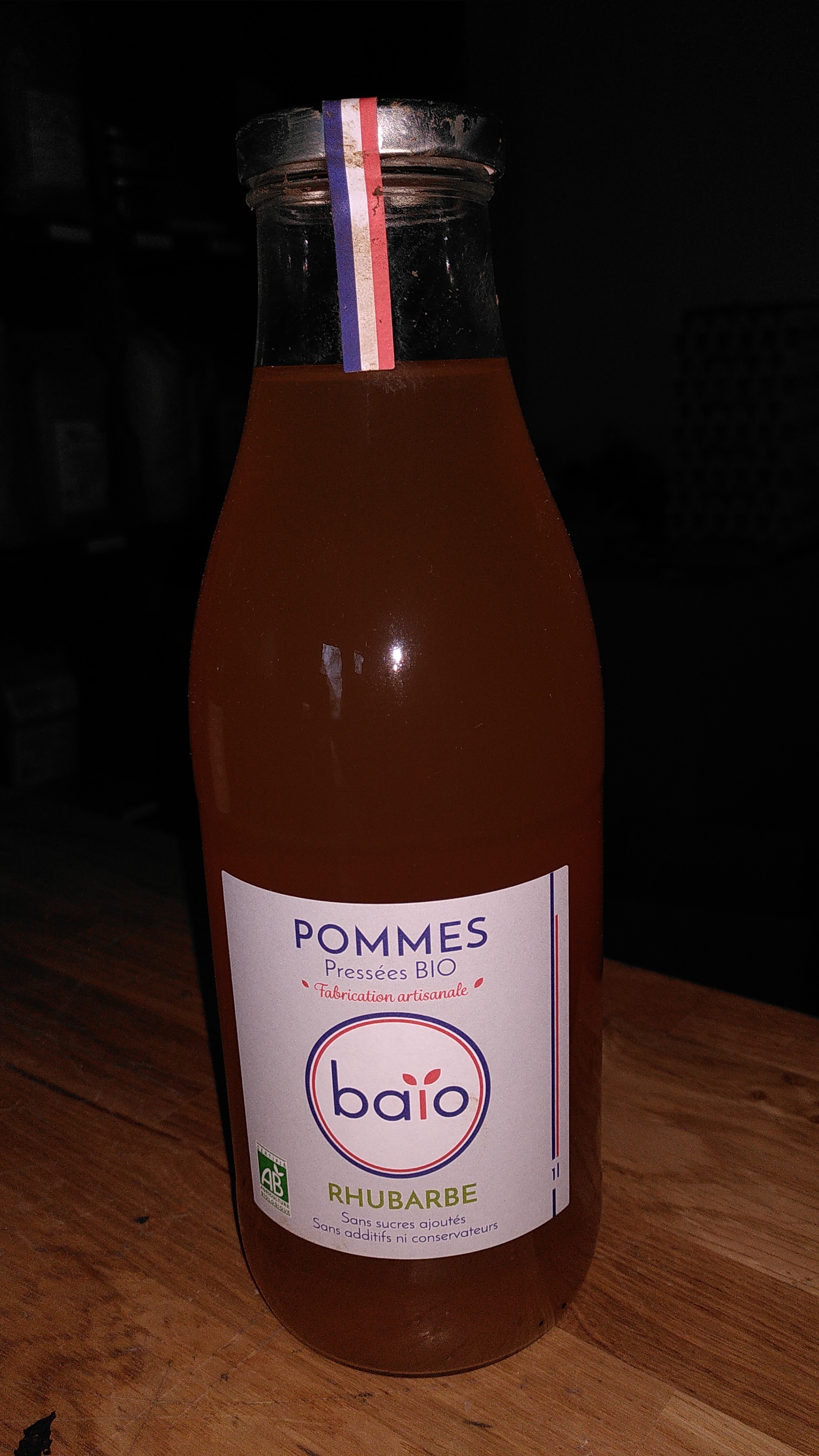 jus de pomme-rhubarbe