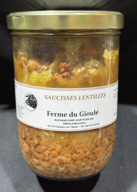 SAUCISSES LENTILLES - 750g