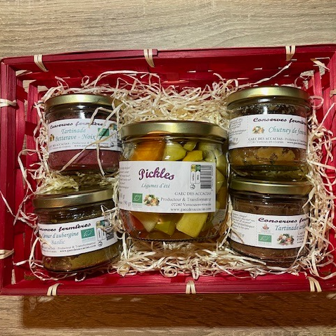 corbeille apéro pickles