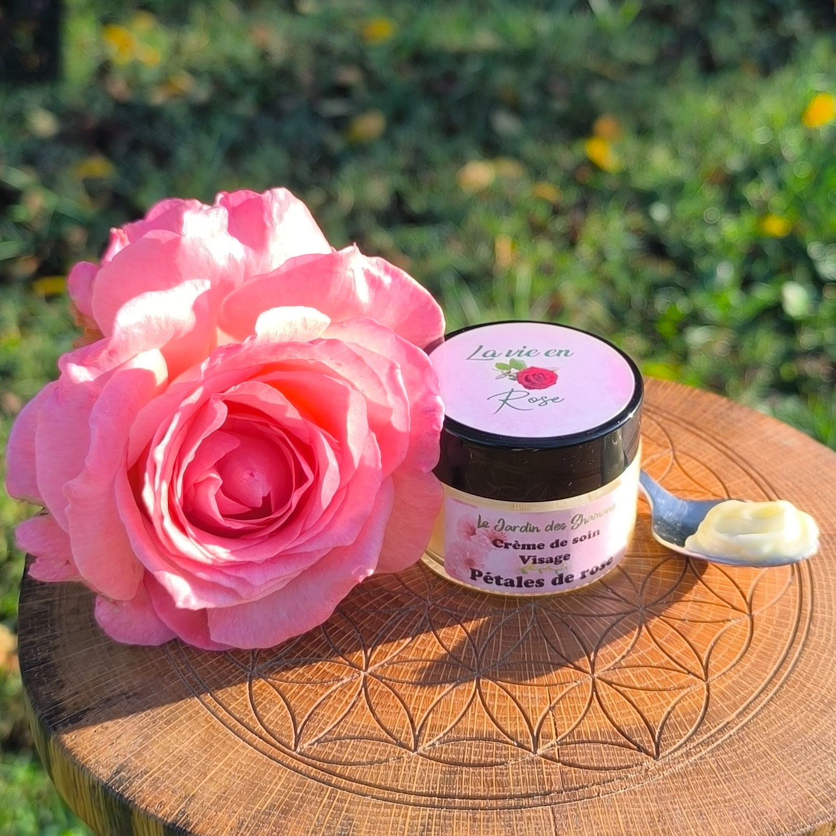 Crème de soin visage "la vie en rose" - 30ml