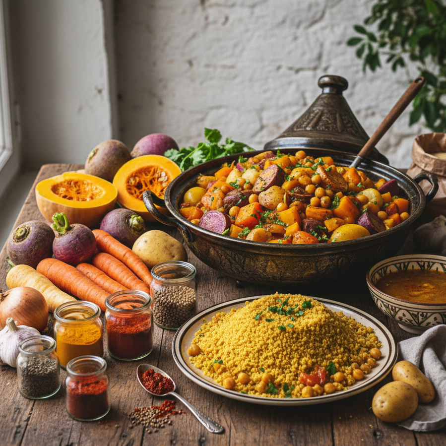 Panier recette 'Couscous d'automne'