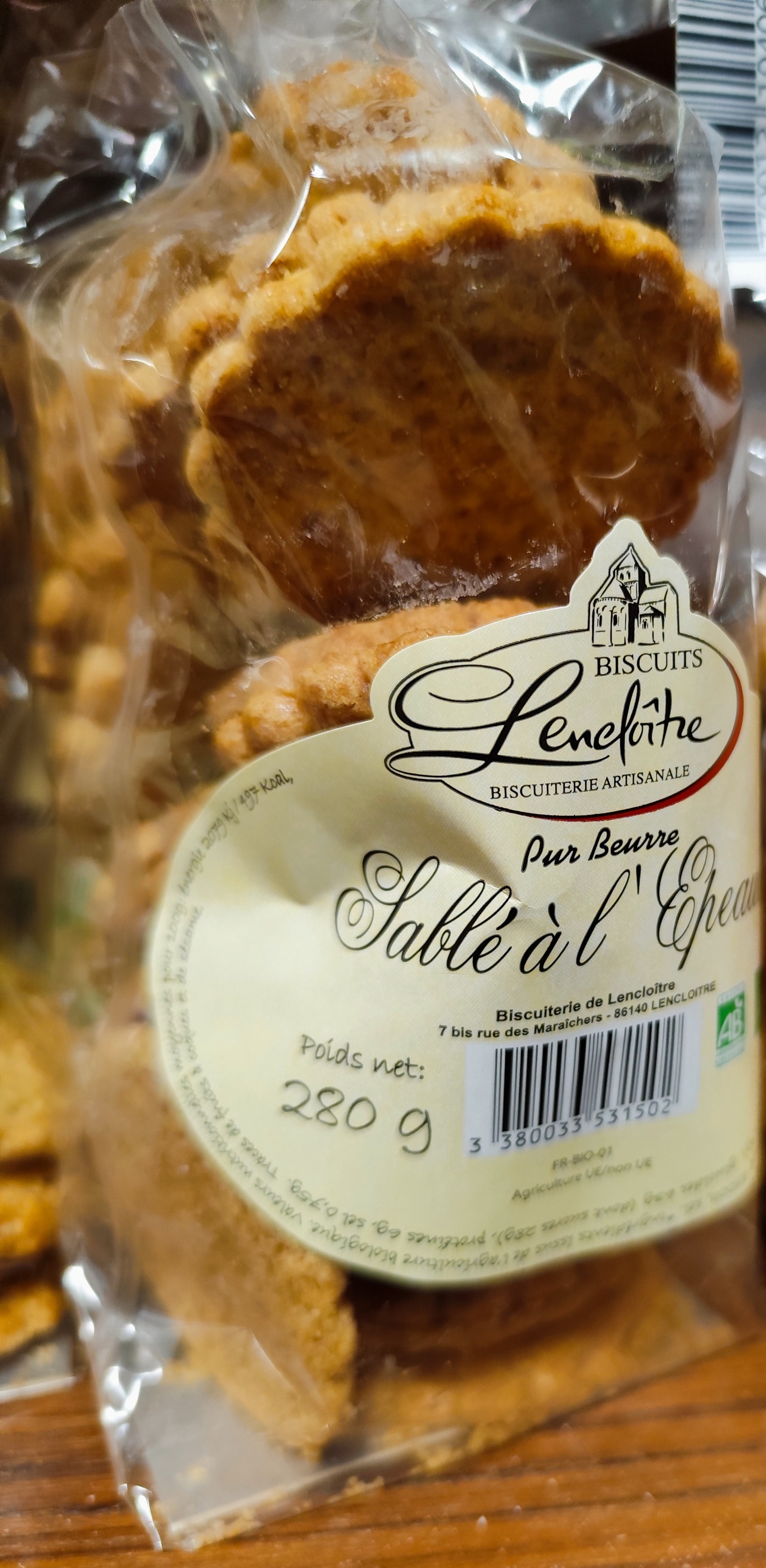 Sablé à l'Epautre 280GR