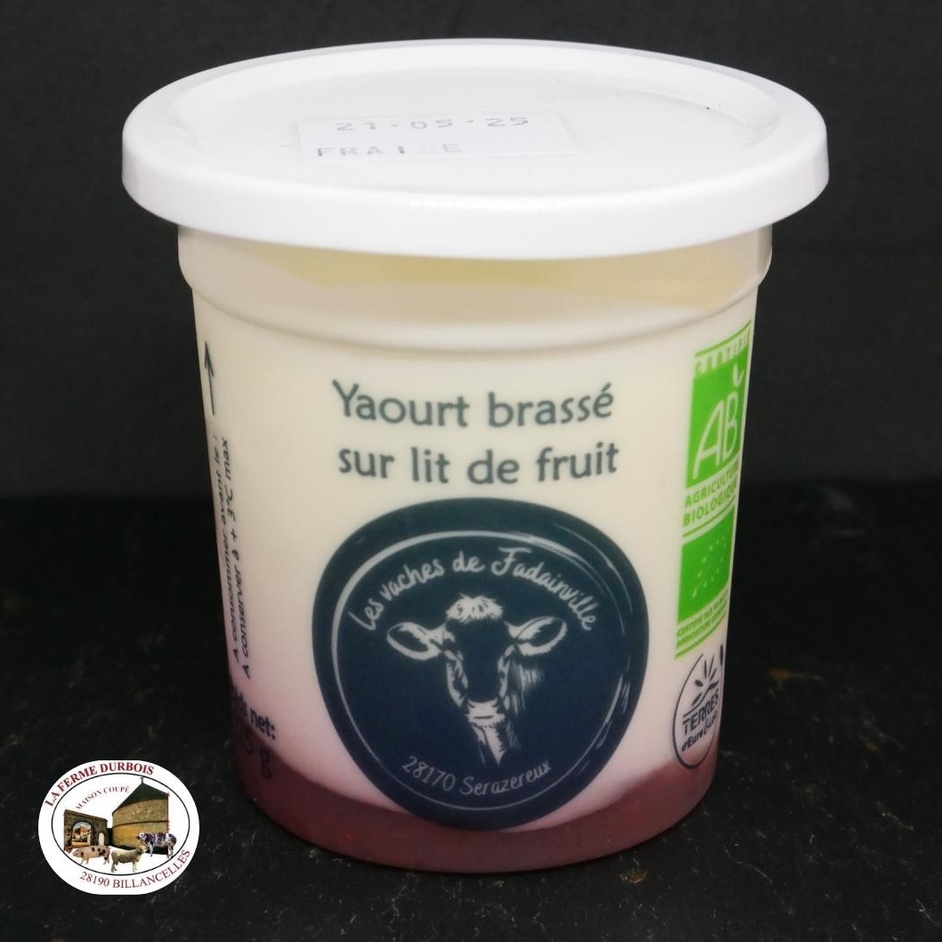 Yaourt aux fraises bio