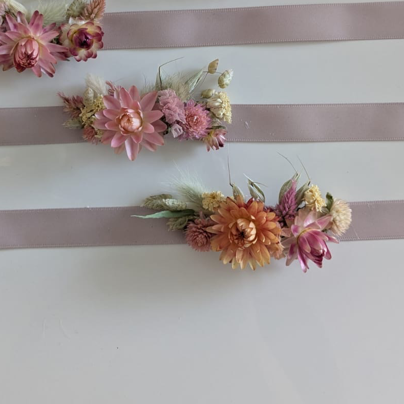 Bracelet de fleurs séchées