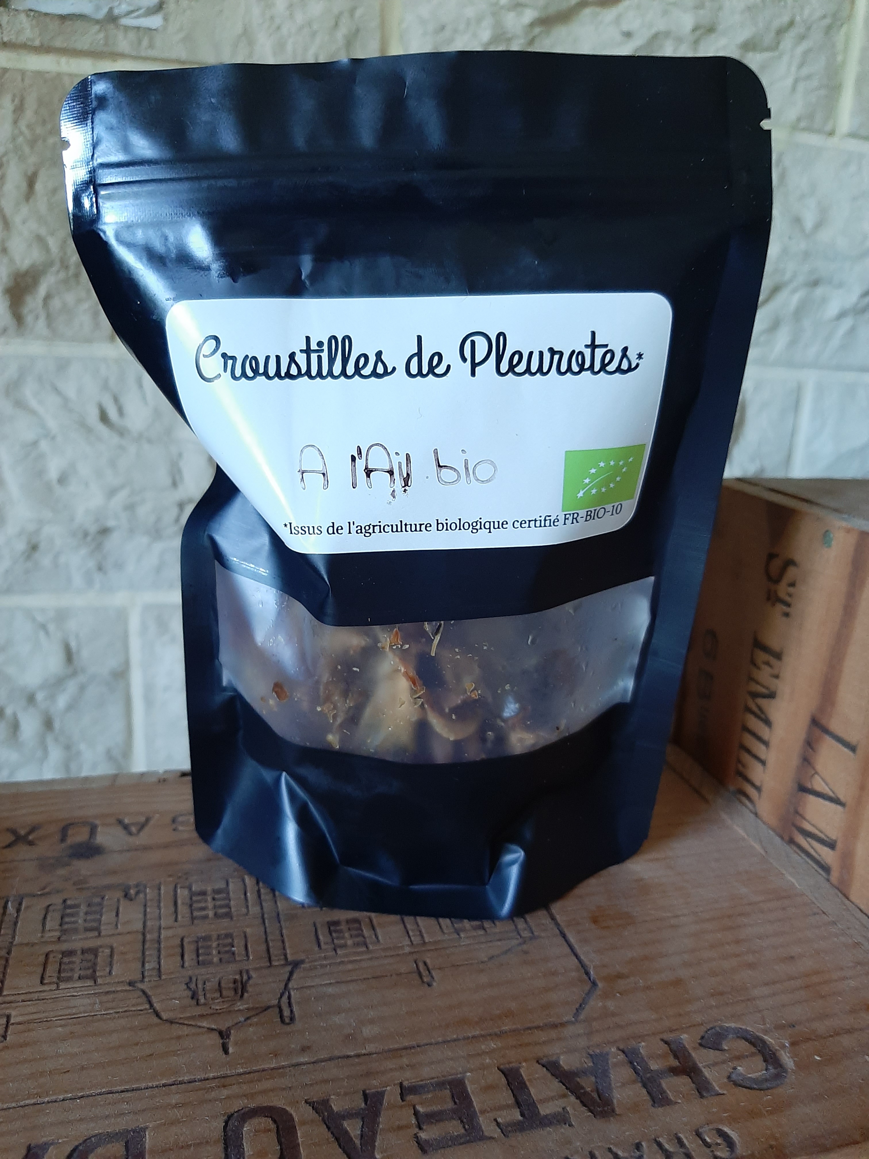 Croustilles de Pleurotes bio à l'Ail Bio - 40g