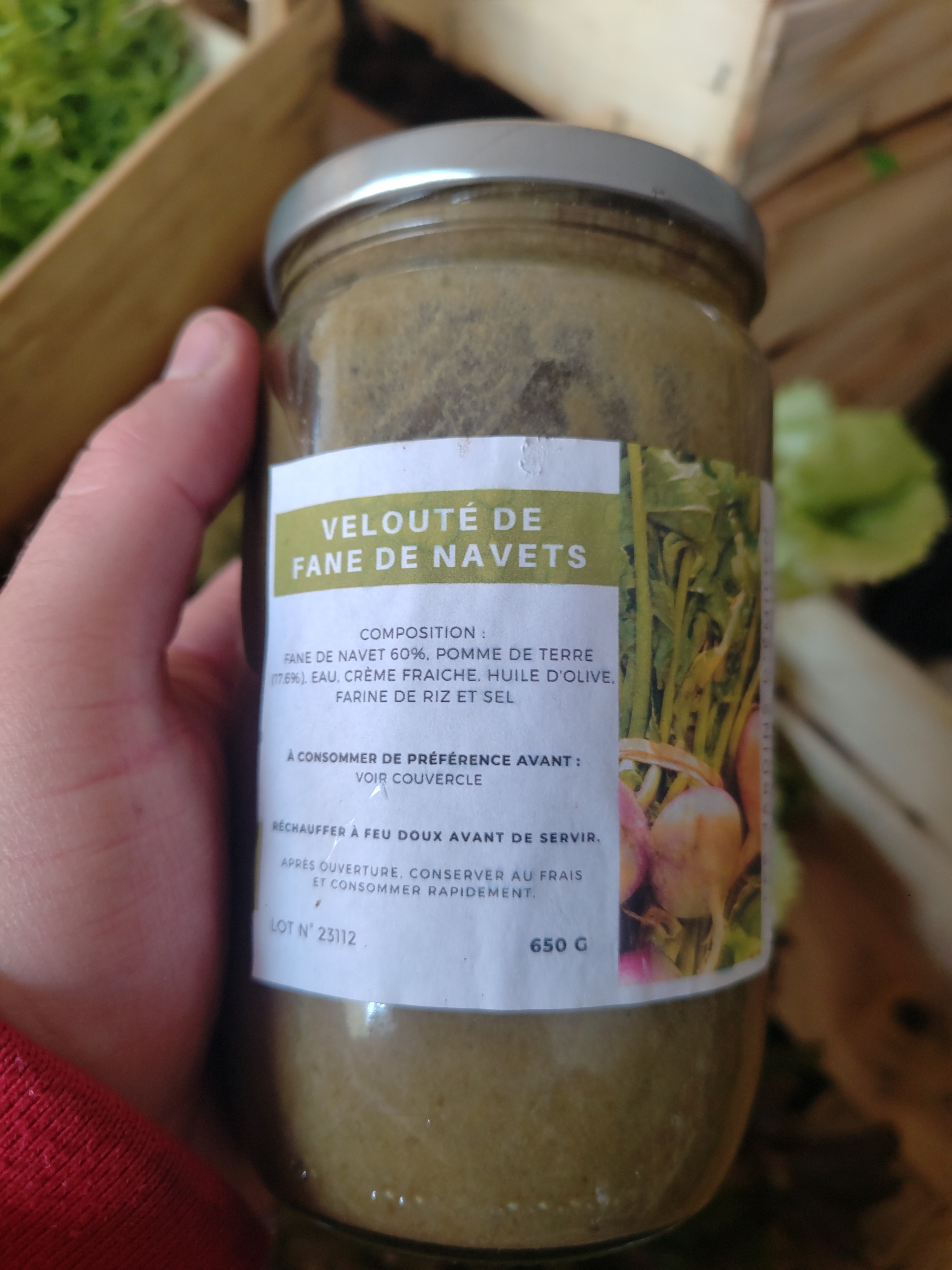 Soupe de fanes de Navets