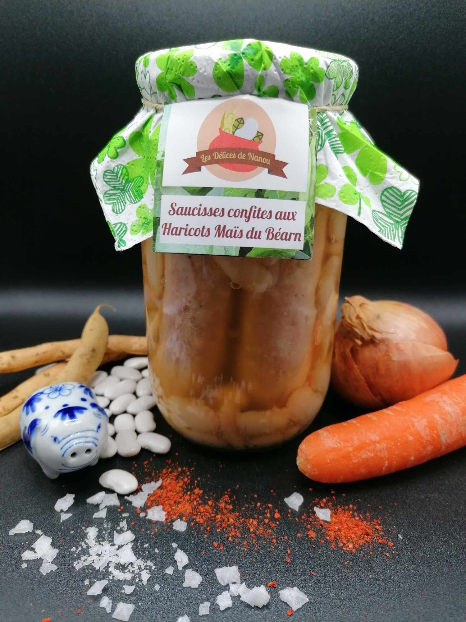 Saucisses de Porc - Haricots cuisinés - 800g