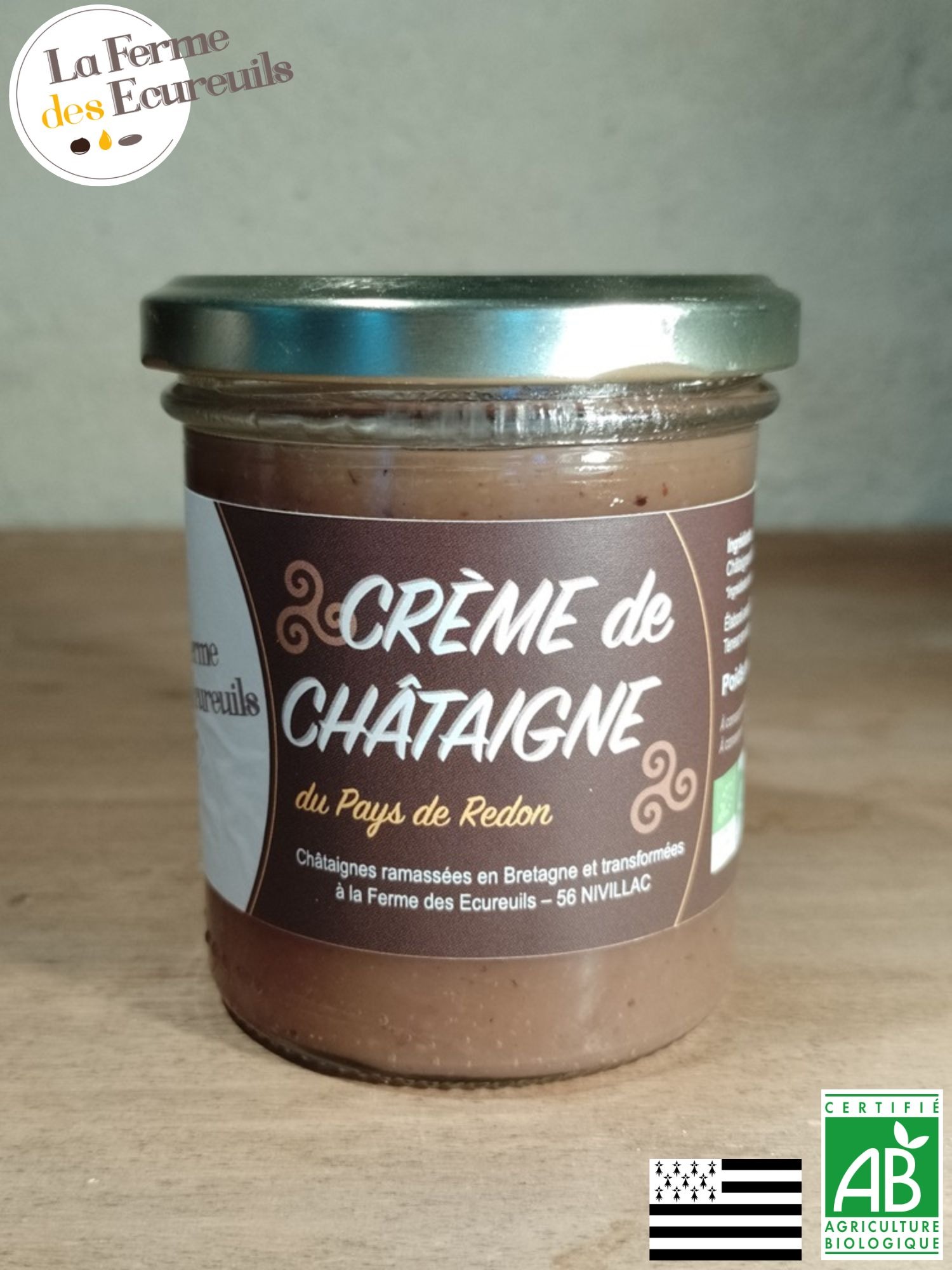 Crème de châtaigne NATURE, pot de 220g