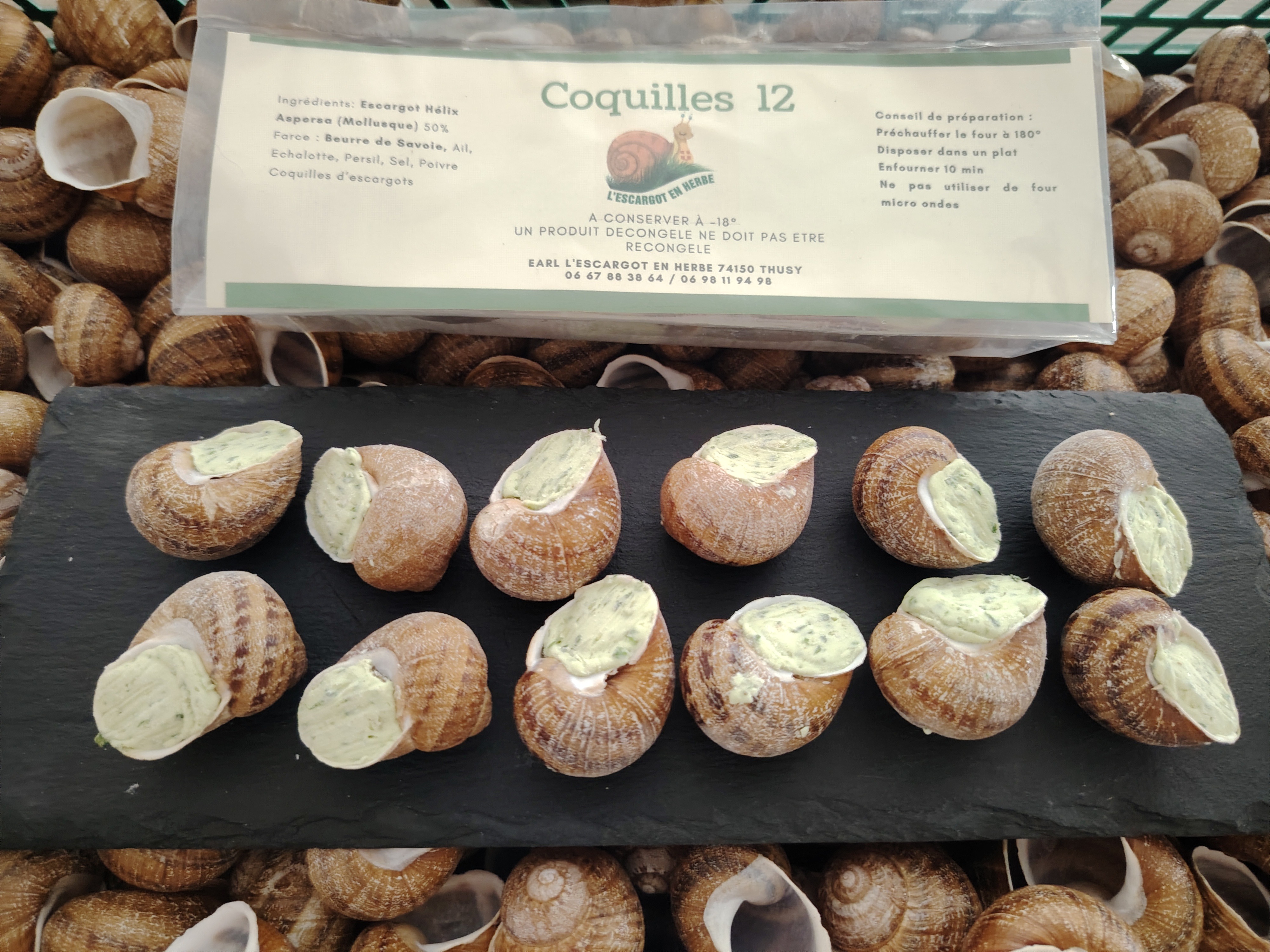 Coquilles à la Bourguigonne 1 douzaine - 142g