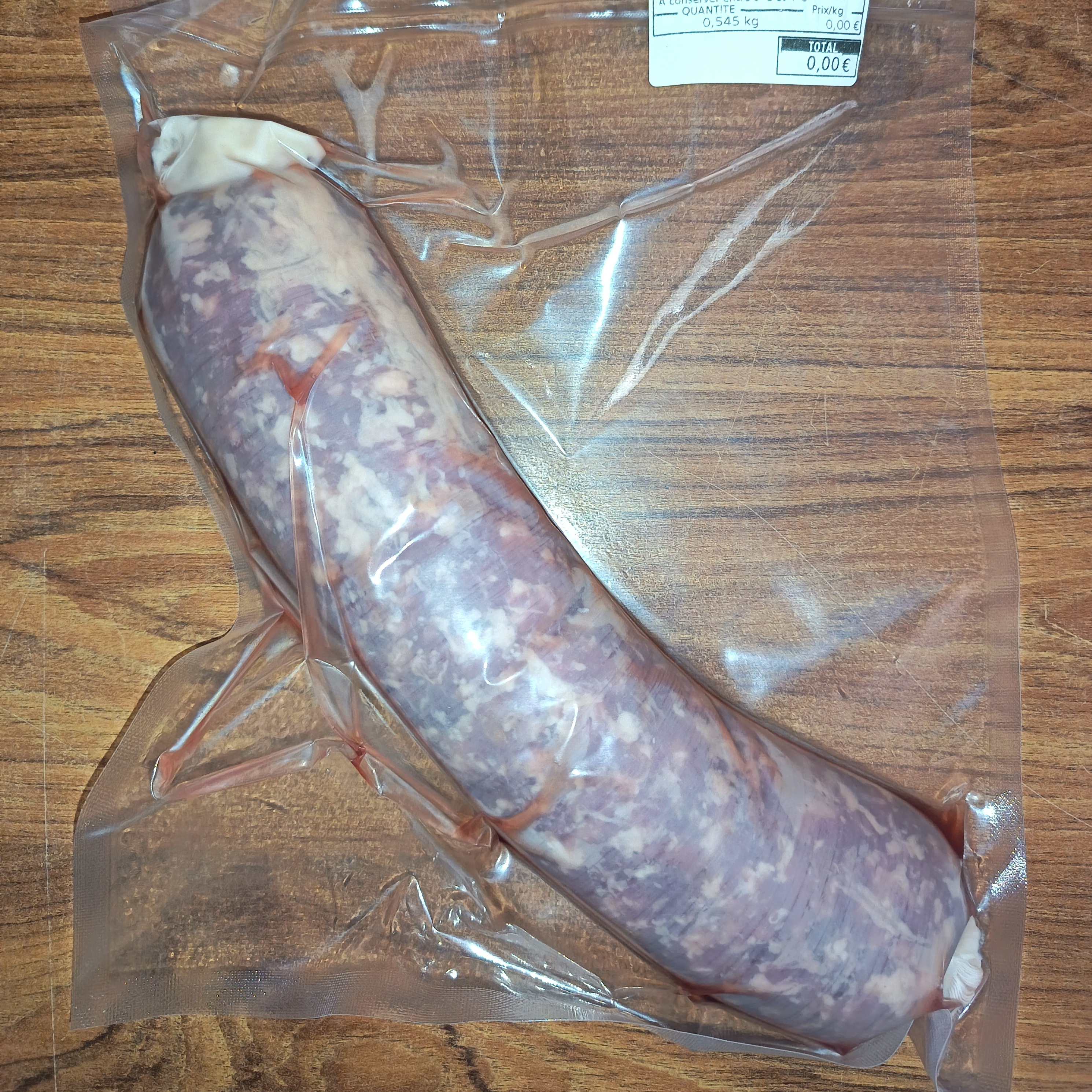 Saucisson à cuire nature