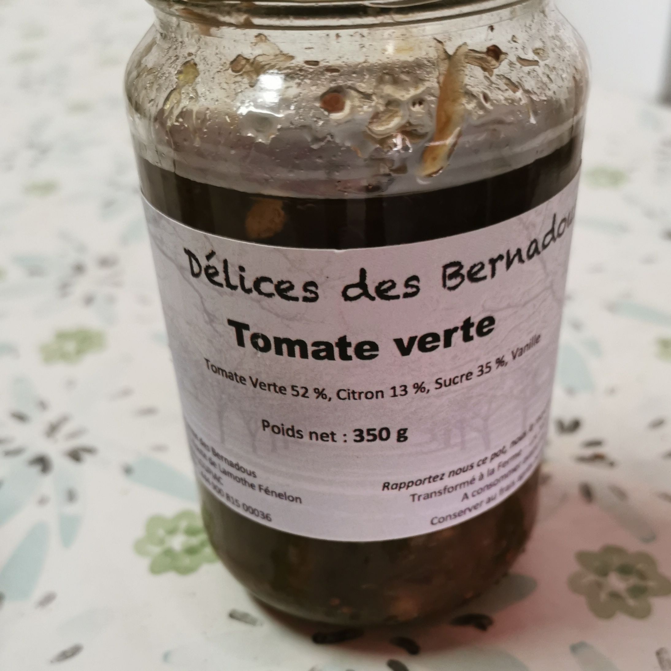 Confiture Tomate Verte