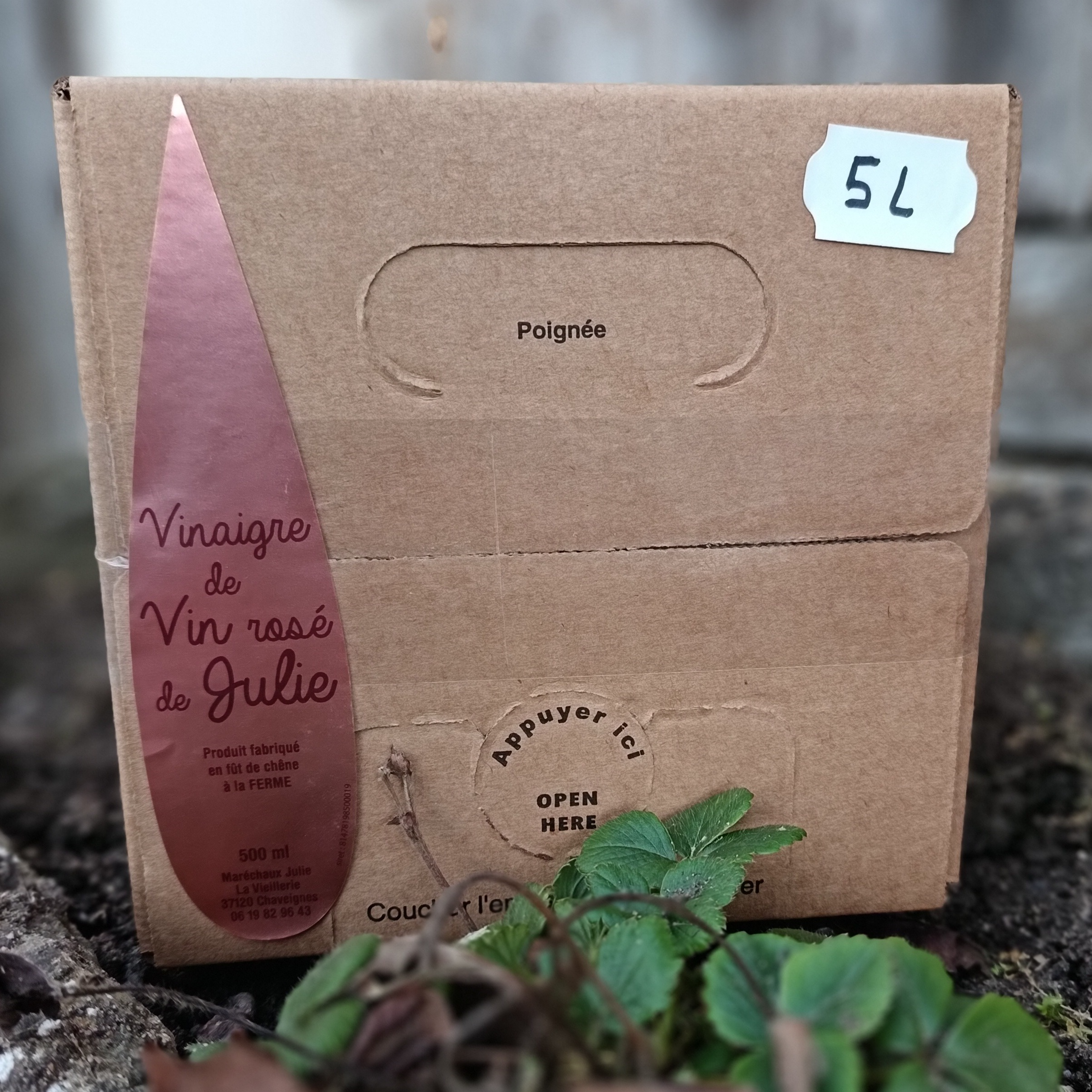 BiB 5L Vinaigre de Vin Rosé - 5l