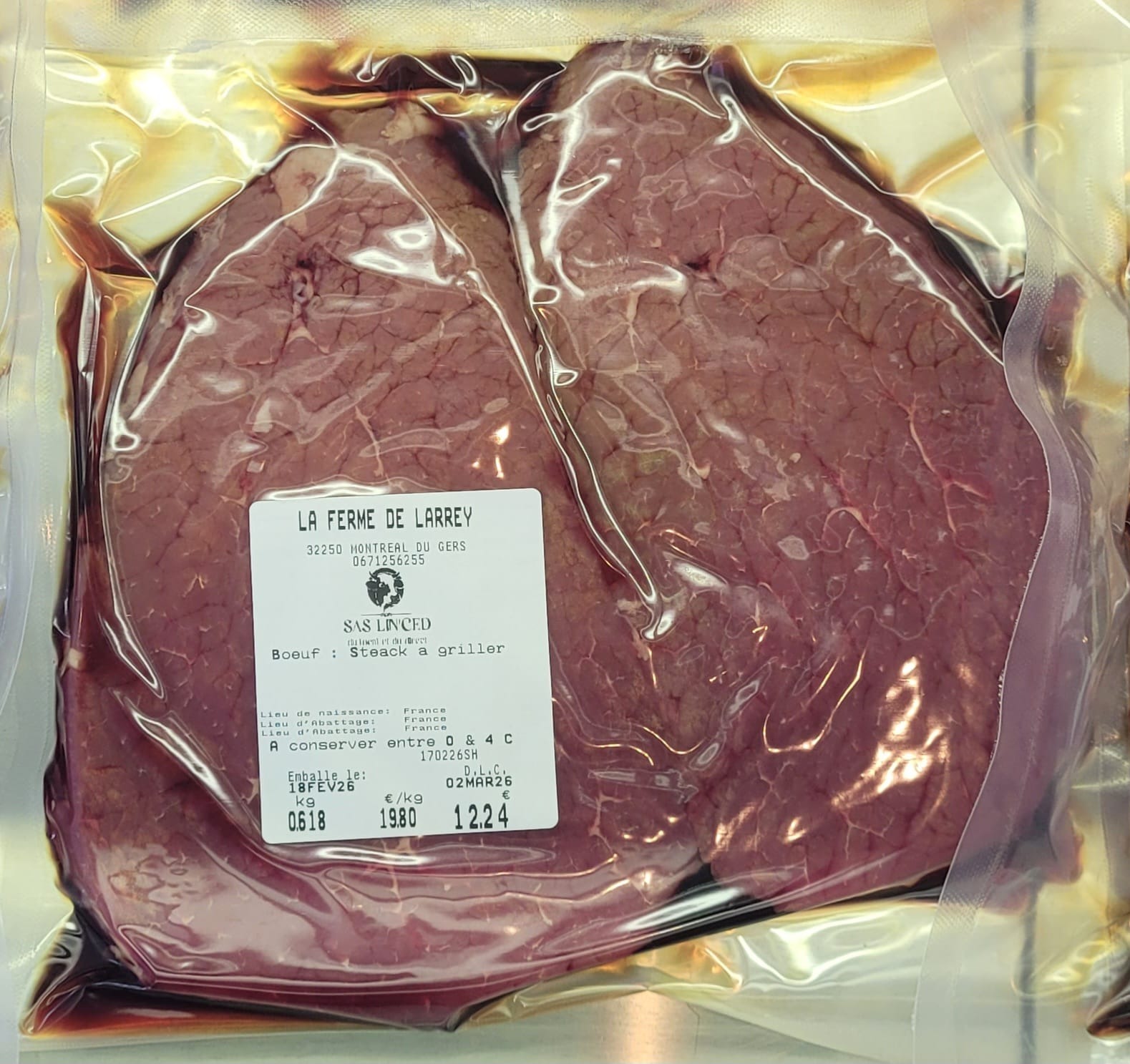 STEACK A GRILLER - 600g