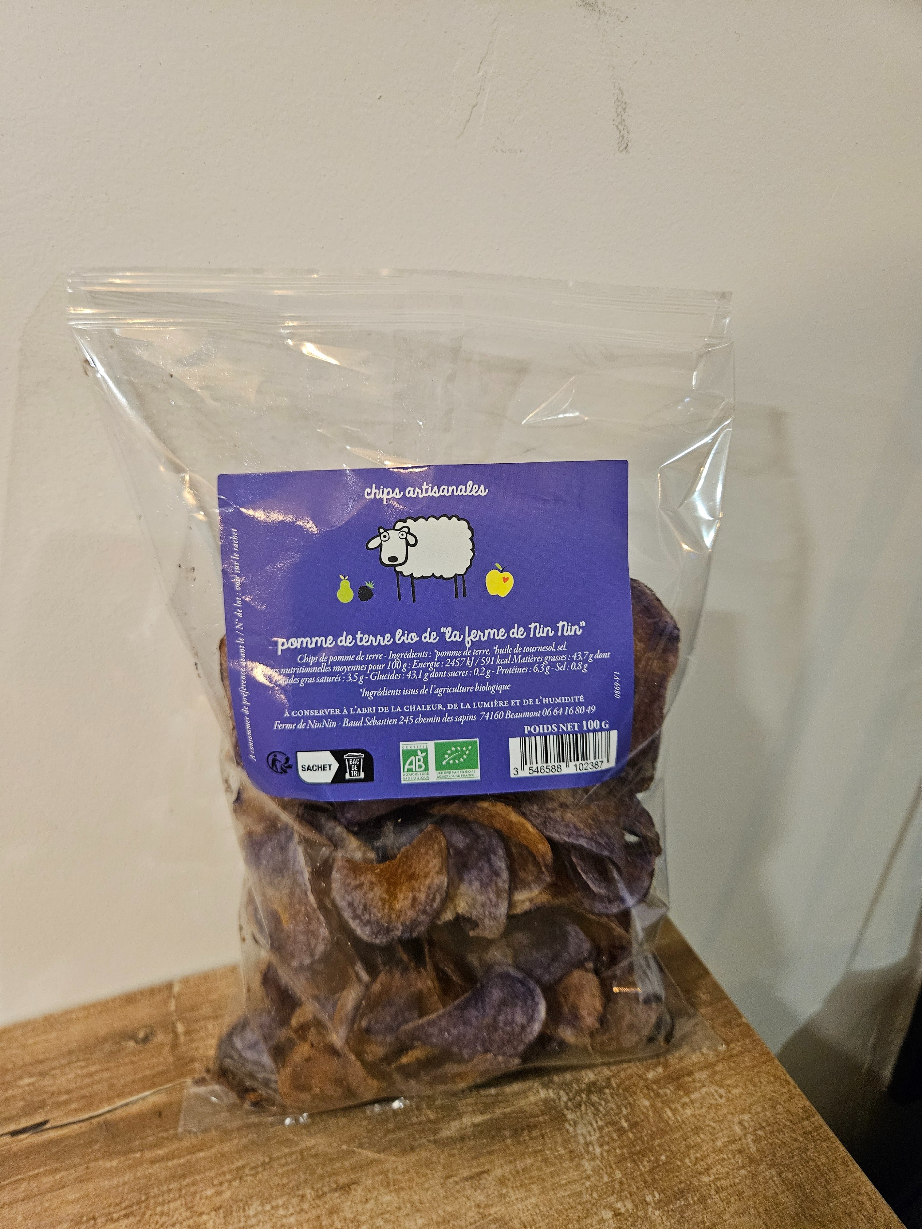 CHIPS VIOLETTES - 100g