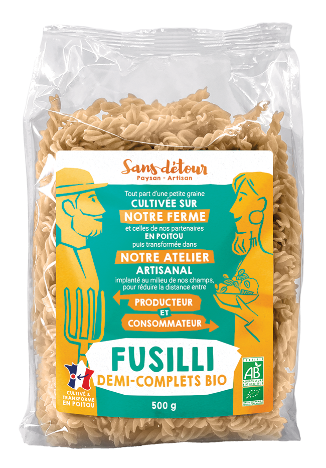 Fusilli demi-complets - 500g