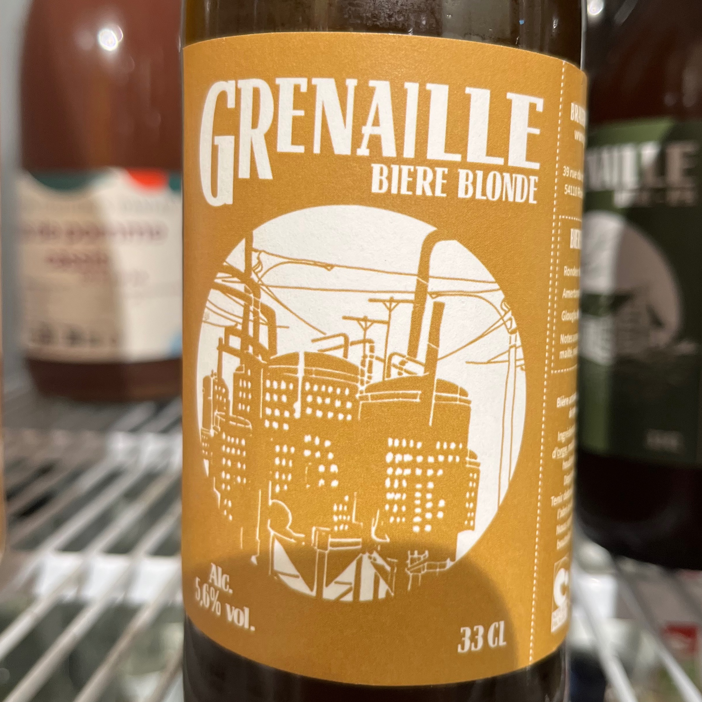 BIÈRE 33CL BLONDE (GRENAILLE)