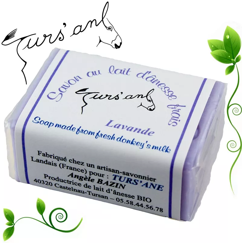 SAVON AU LAIT FRAIS D'ANESSE BIO LAVANDE - 100g