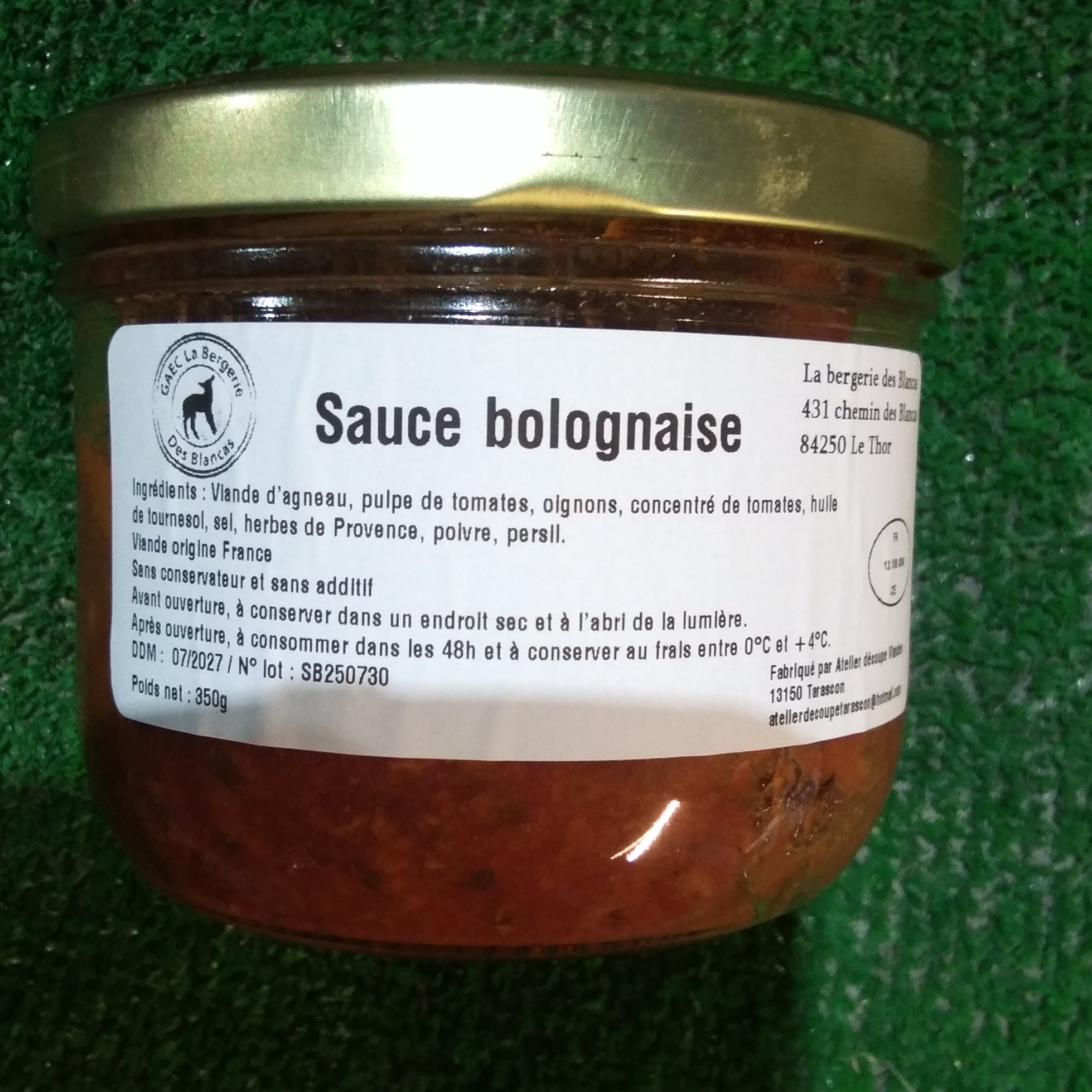 Sauce bolognaise agneau