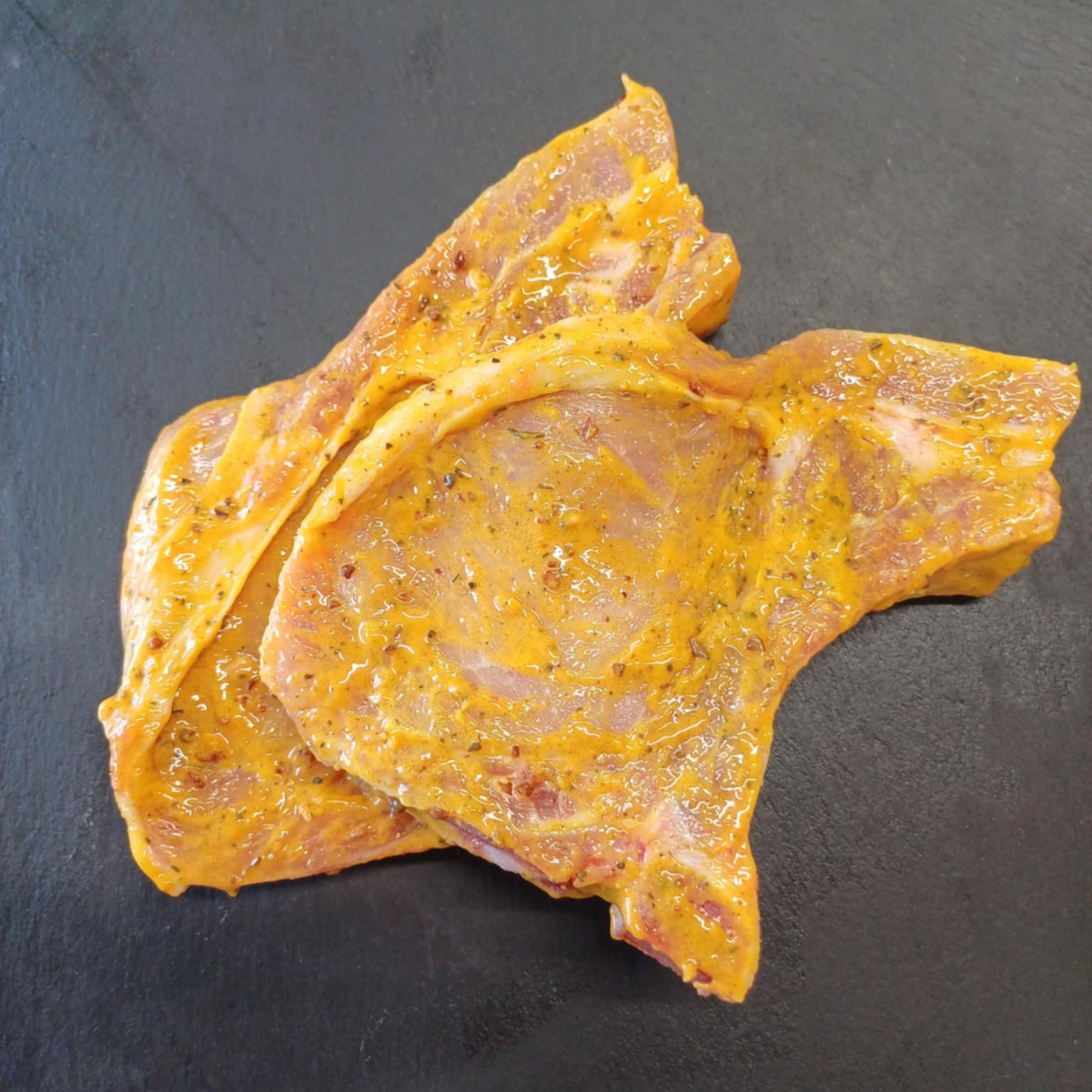 Côtes de porc marinade indienne x 2 - 400g