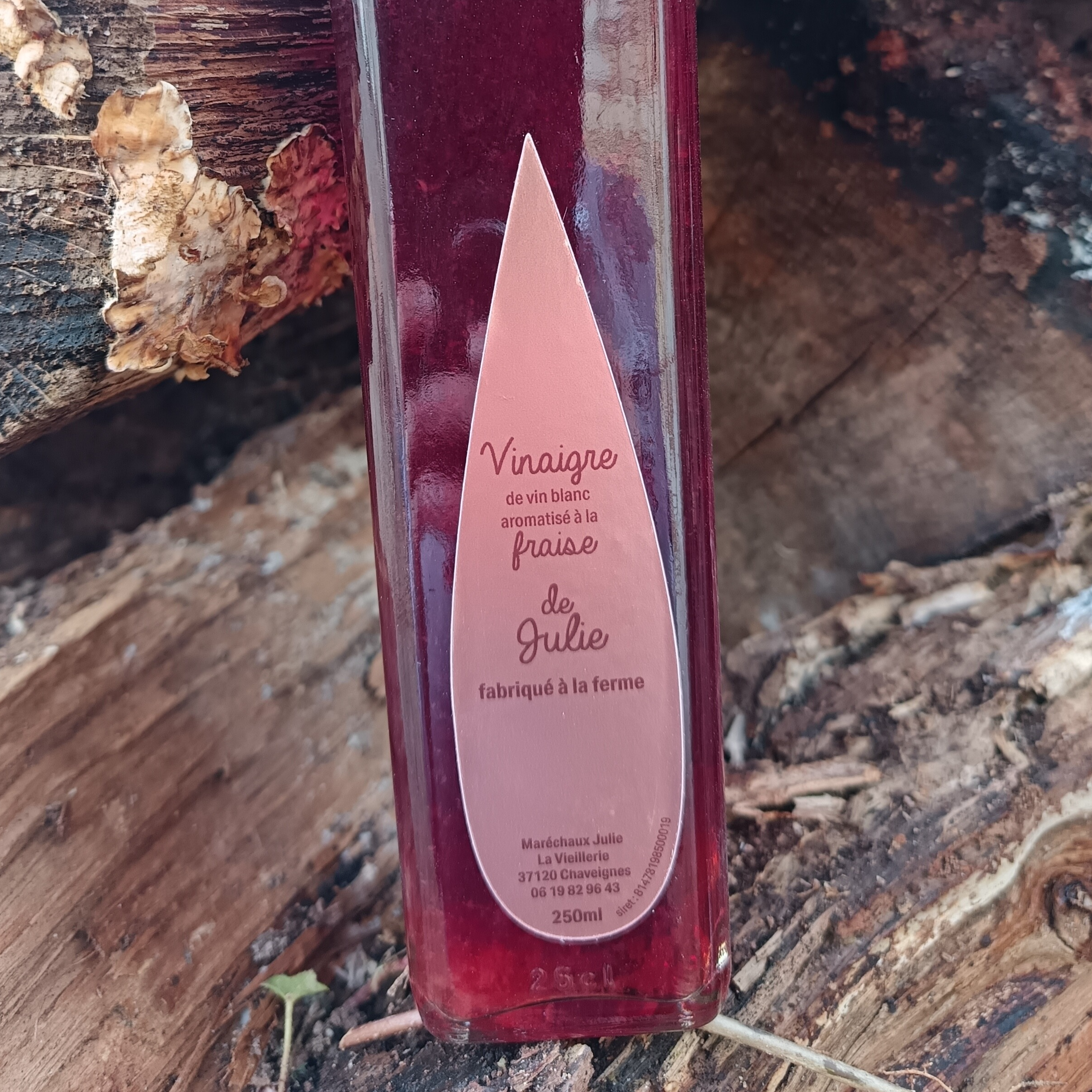 Vinaigre de vin à la Fraise - 25cl